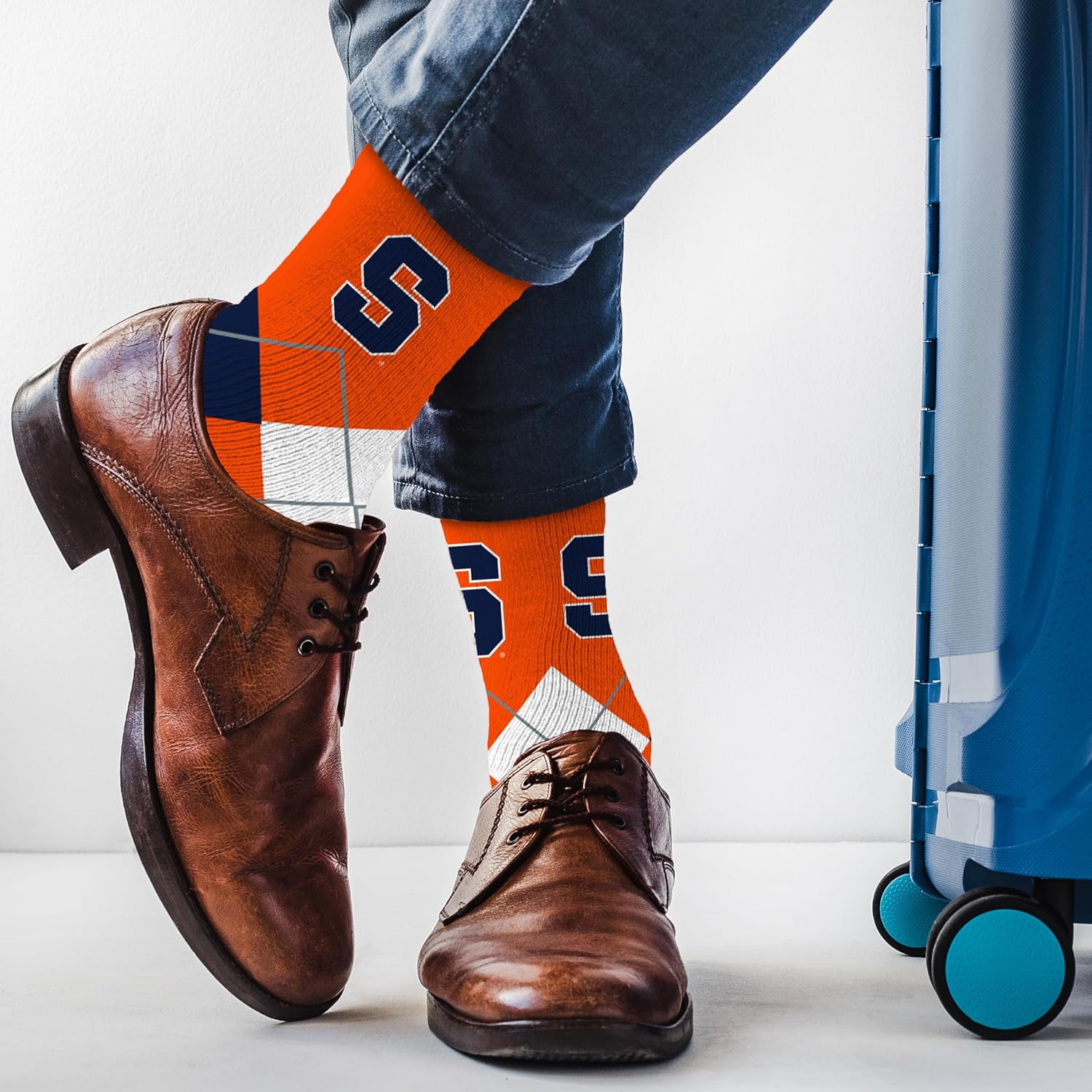 For Bare Feet NCAA Unisex Argyle Remix Dress Sock