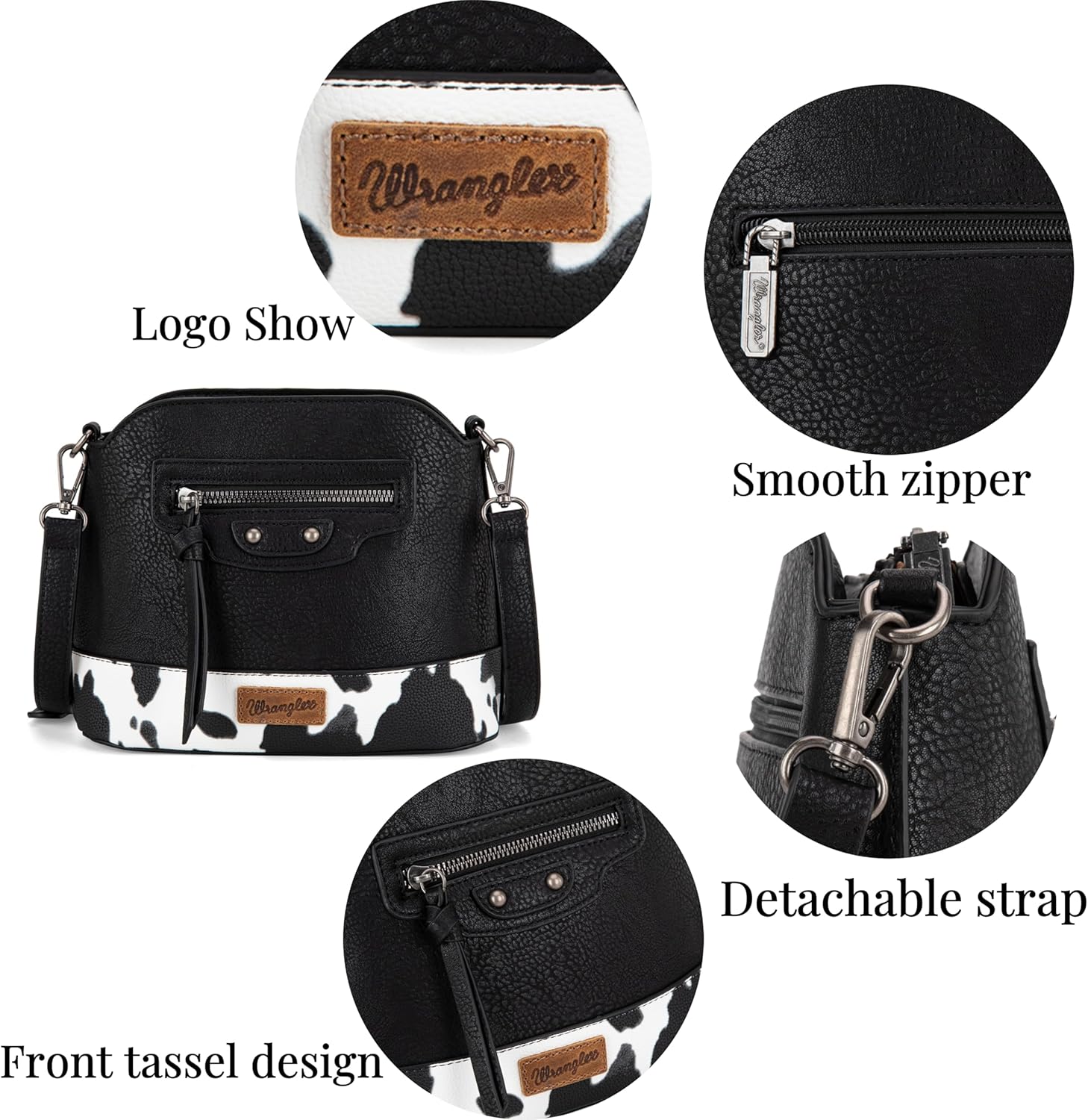 Wrangler Small Crossbody Bags for Women Shoulder Cute Purses and Handbags with Adjustable Strap - Image 5