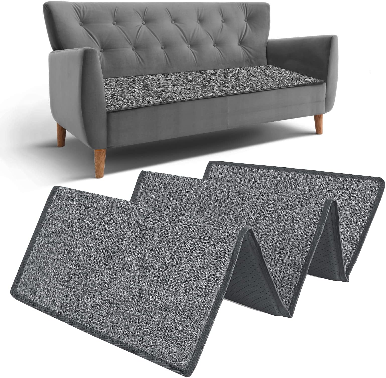 VERONLYCouch Cushion Support for Sagging Seat - Sofa Saver Protector Insert Board for Sagging Cushions,Sofa Replacement Parts Fit Loveseats with Non-Slip Durable Surface & Extra Thick MDF 17" x 44"
