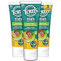 Vista 10 de Tom's of Maine Watermelon Wiggle Pasta de Dientes para Niños con Flúor, Pasta de Dientes Natural para Niños, Para Niños de 2 Años en Adelante, Ayuda