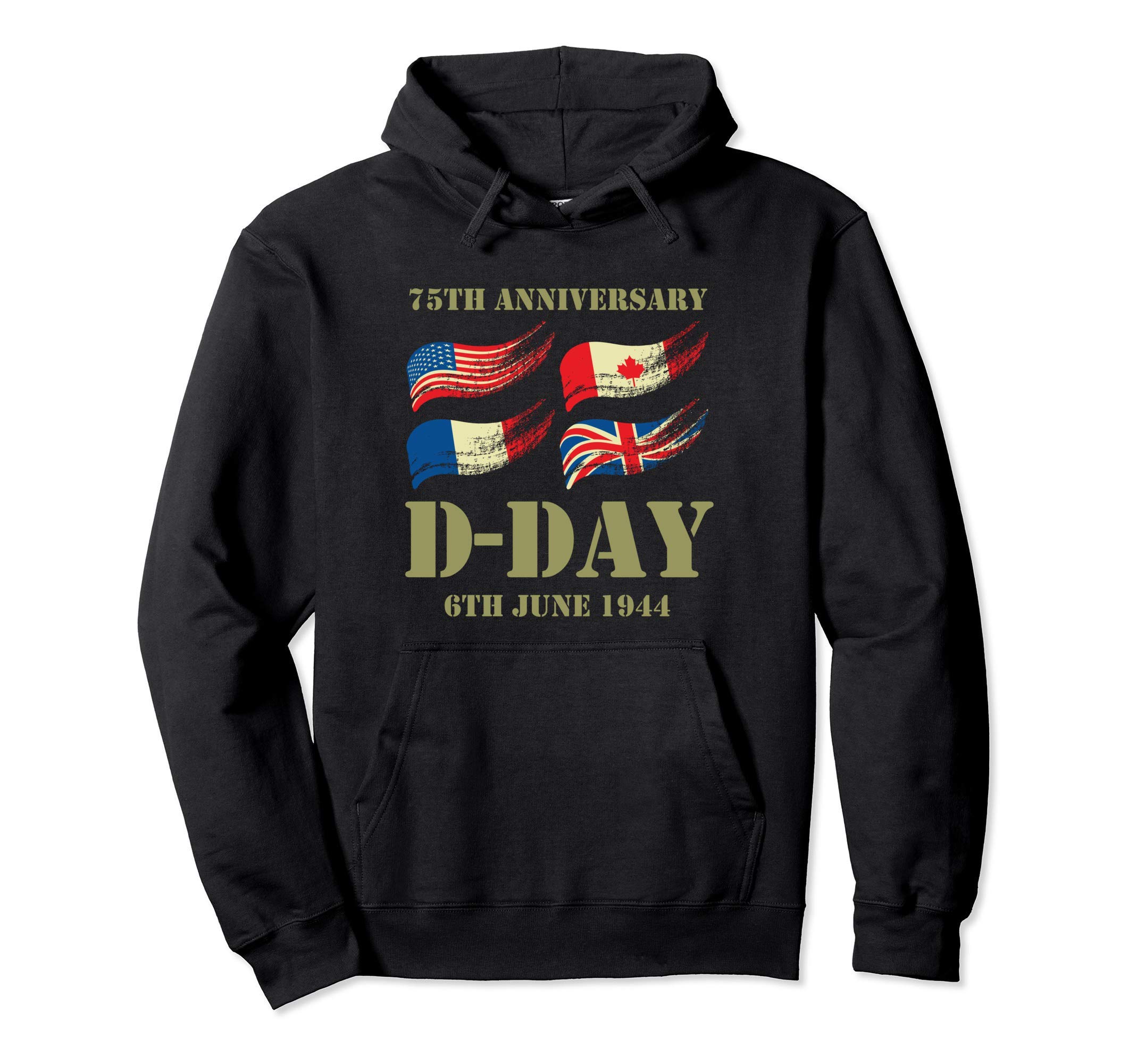D-Day 75th Anniversary - WWII Memorial Pullover Hoodie