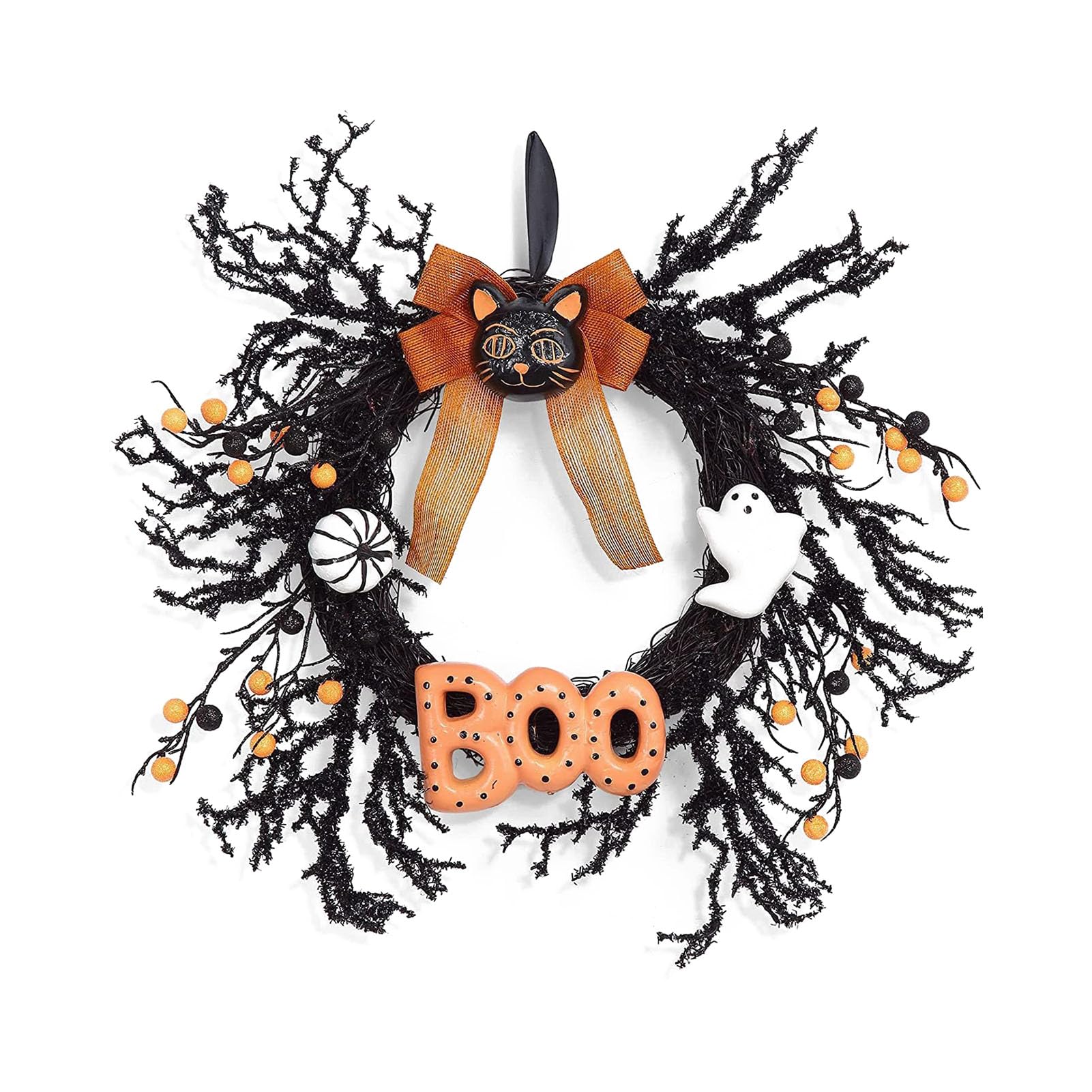 Guirnalda para Puerta Principal Halloween con Lazo Decorativo
