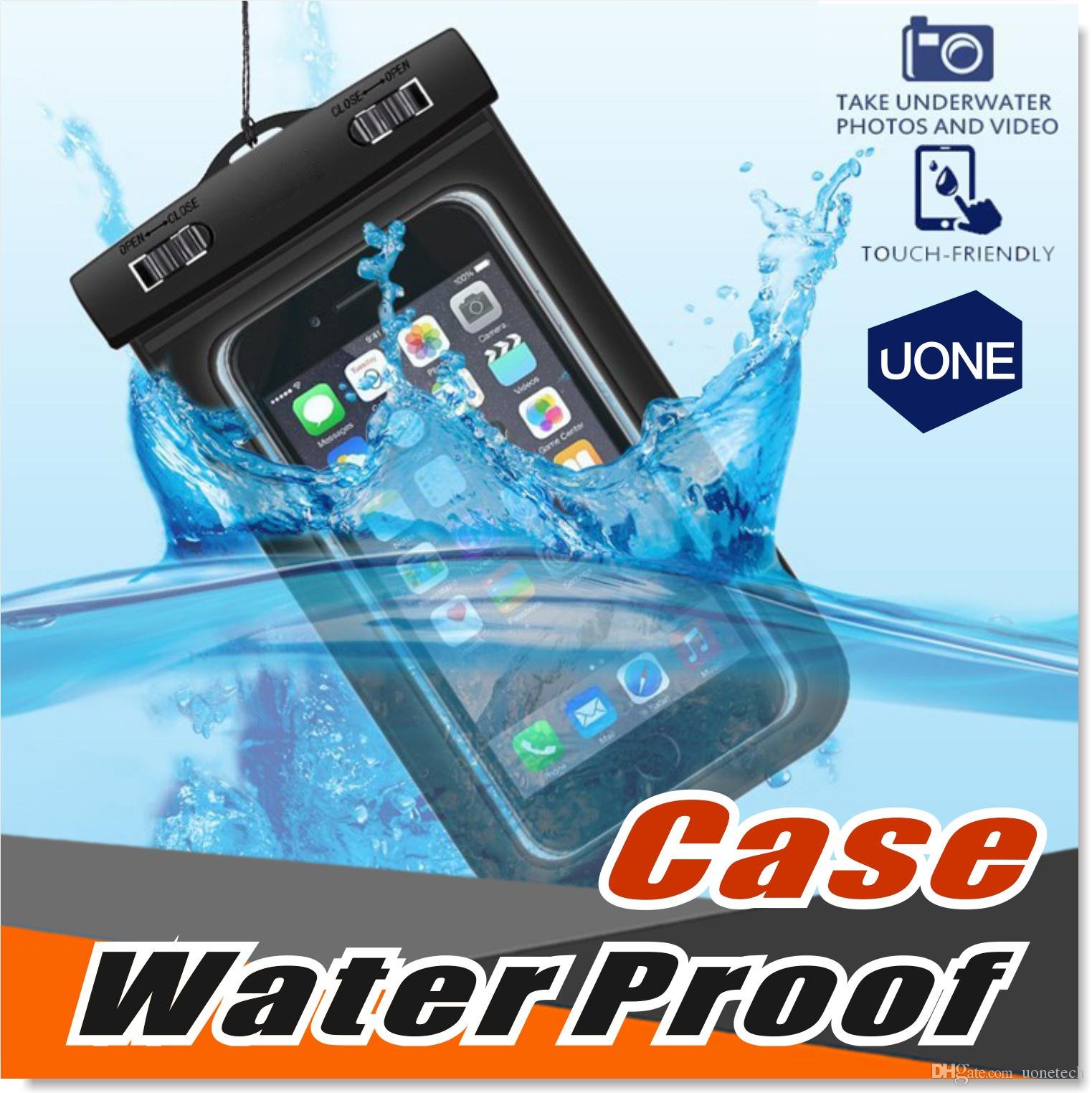 Universal For iphone 7 6 6s plus samsung S7 Waterproof Case bag Cell Phone Water proof Dry Bag for smart phone up to 5.8 inch diagonal