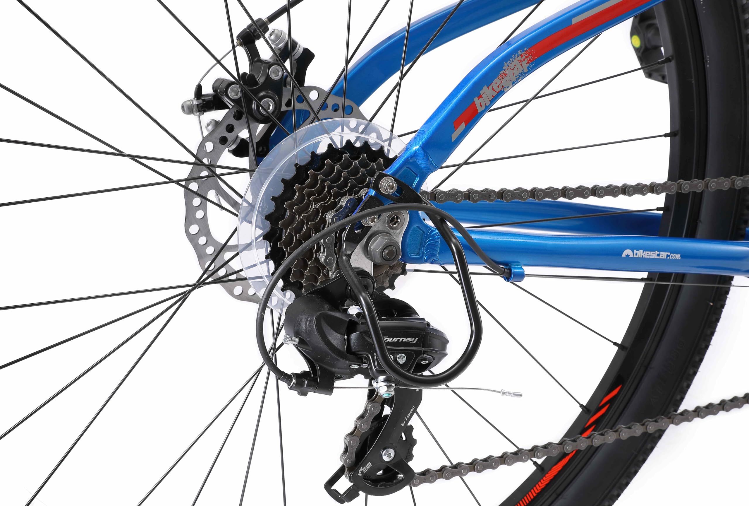 BIKESTAR Bicicleta de montaña Hardtail de Aluminio, 21 Marchas Shimano 26, 27.5, 29" Pulgadas | Mountainbike con Frenos de Disco Cuadro 16, 17, 18" MTB