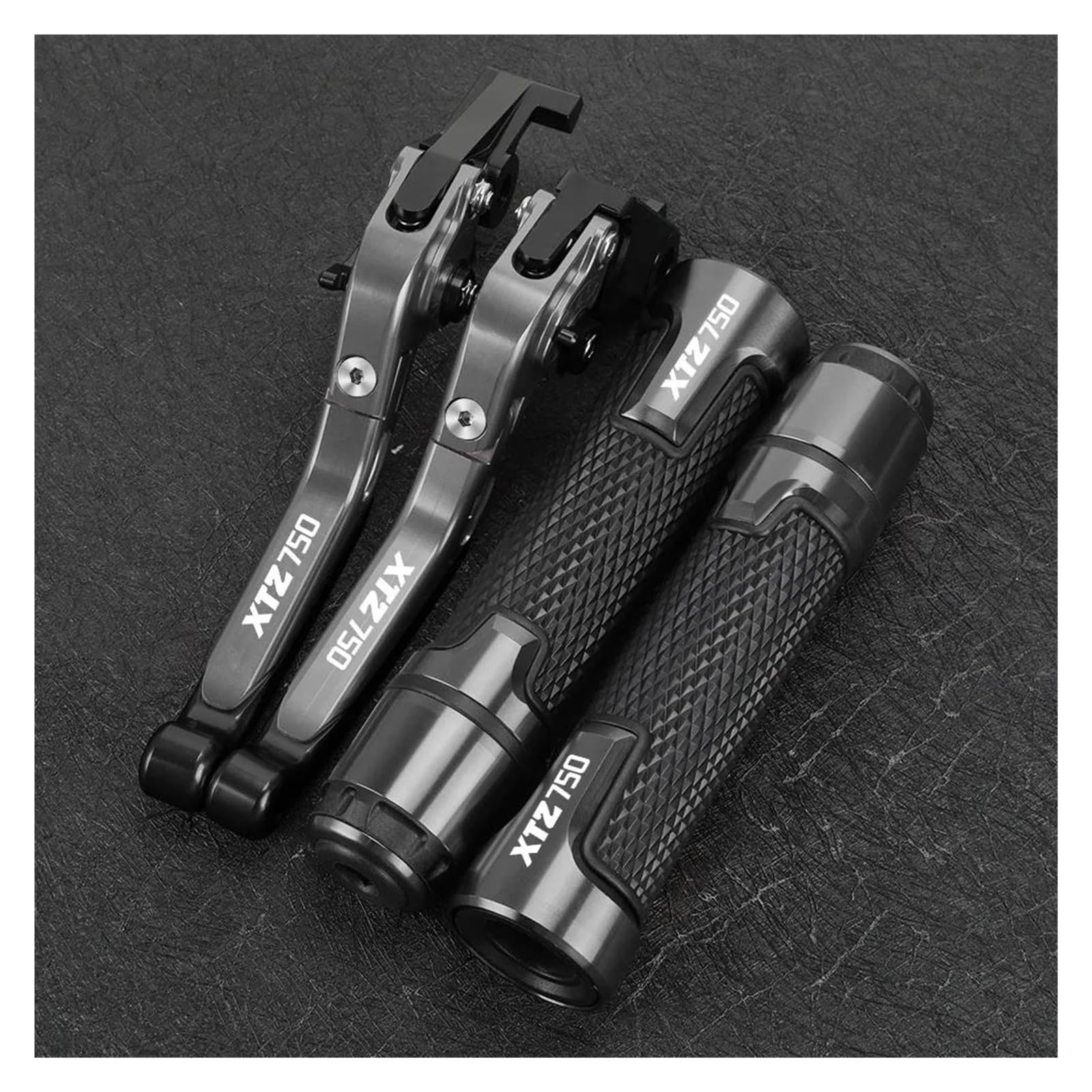 Aobeyo 12 Motorcycle Control Levers For Yamaha Xtz750 Super Tenere 1989-1996 Brake Clutch Levers Grips