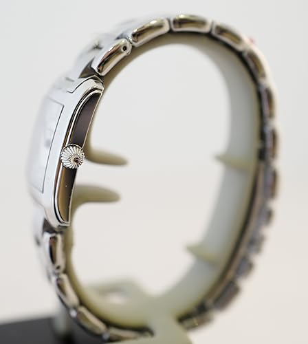 Miniatura 4 de Frederique Constant Classics Carree Reloj de mujer de acero inoxidable con esfera plateada FC-200MC16B, plateado, Reloj analógico, movimiento de