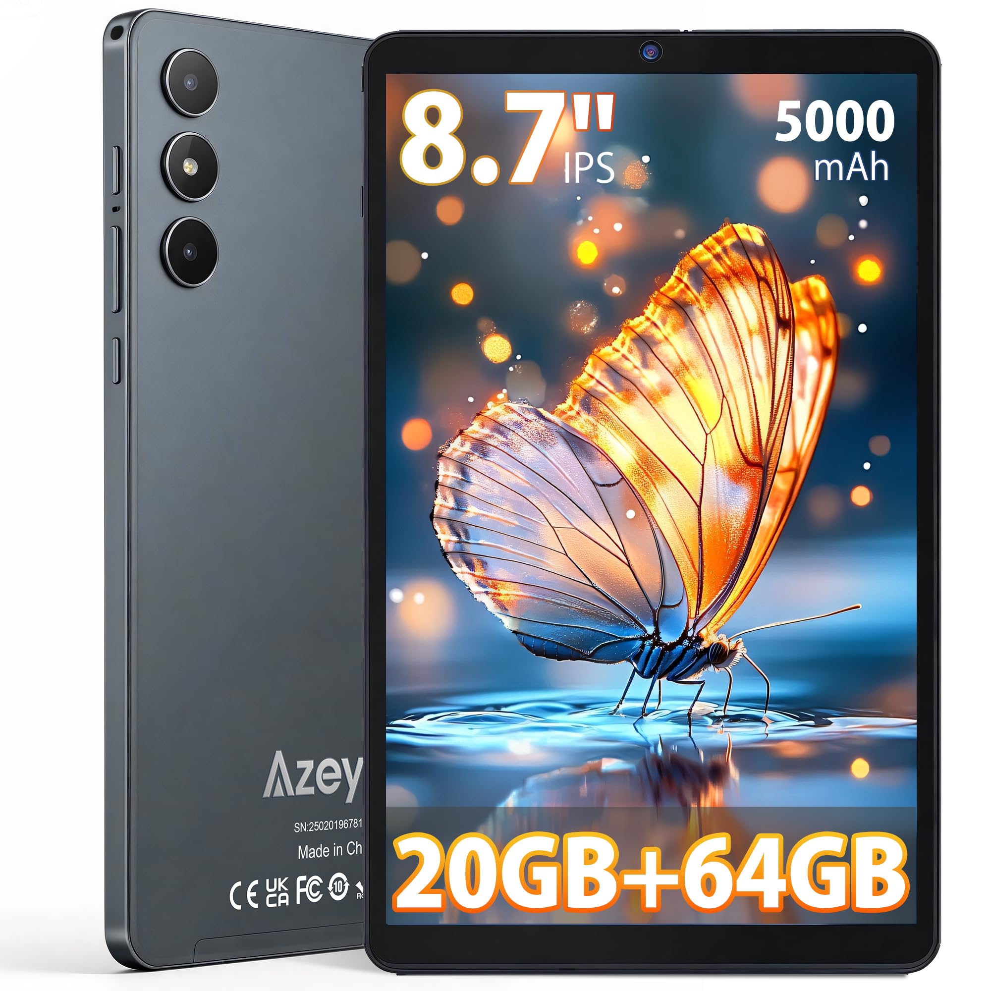 Amazon.co.jp: Azeyou【タブレット 8.7インチ】20GB+64GB+2TB拡張、2.0