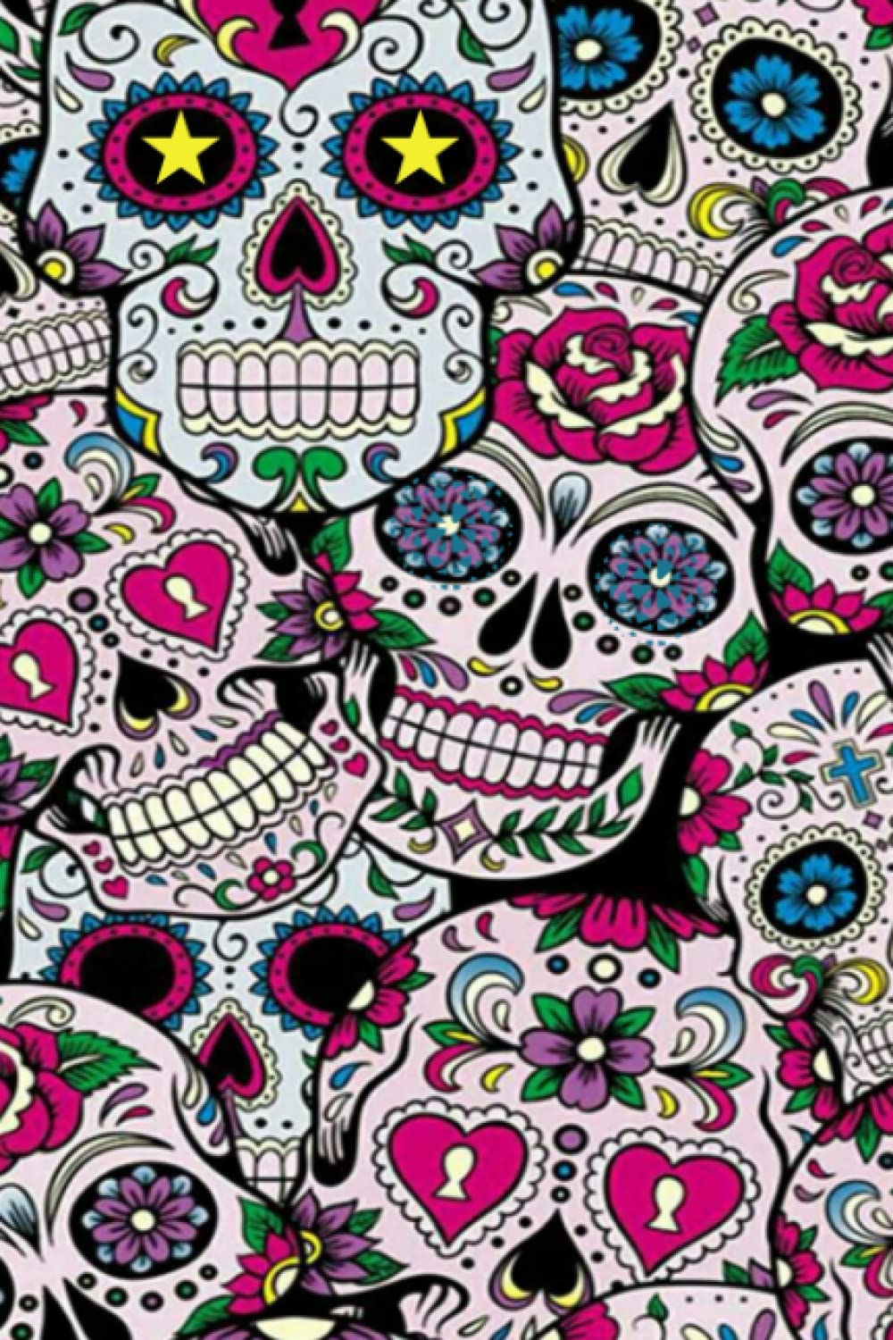 Amazing Sugar Skull Composition Notebook, 120 pages, College Lined pages, Cute Sugar Skull, Sugar Skull Gift for Women, Sugar Skull Gift, Sugar Skull Journal