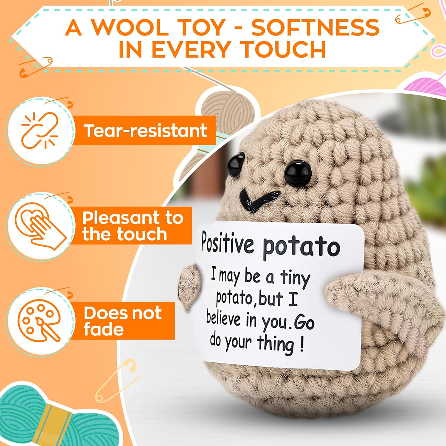 Funny Positive Potato Crochet Dolls