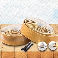 Vista 4 de Cinta de manillar de corcho súper suave de fibra de carbono para bicicleta de carretera, cinta de manillar de corcho MTB con tapones de barra