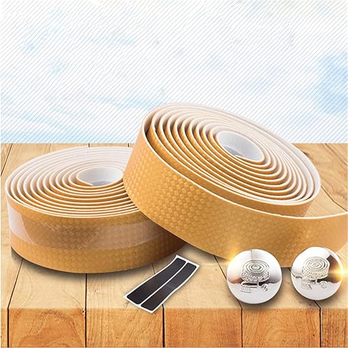 Miniatura 4 de Cinta de manillar de corcho súper suave de fibra de carbono para bicicleta de carretera, cinta de manillar de corcho MTB con tapones de barra