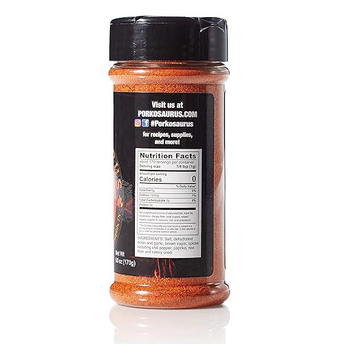 Miniatura 9 de Old World Spices & Seasonings Inc Porkosaurus Steak and Brisket BBQ Rub 11.6 oz. - Caja de 1