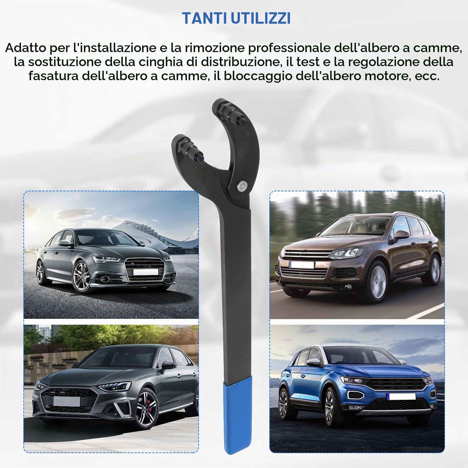 Messa in Fase Compatibile con VAG, Strumento Cinghia Dentata Albero a Camme | Attrezzo di Regolazione del Motore, Controchiave Universale per Albero a Camme per Albero/Camme a Gomito