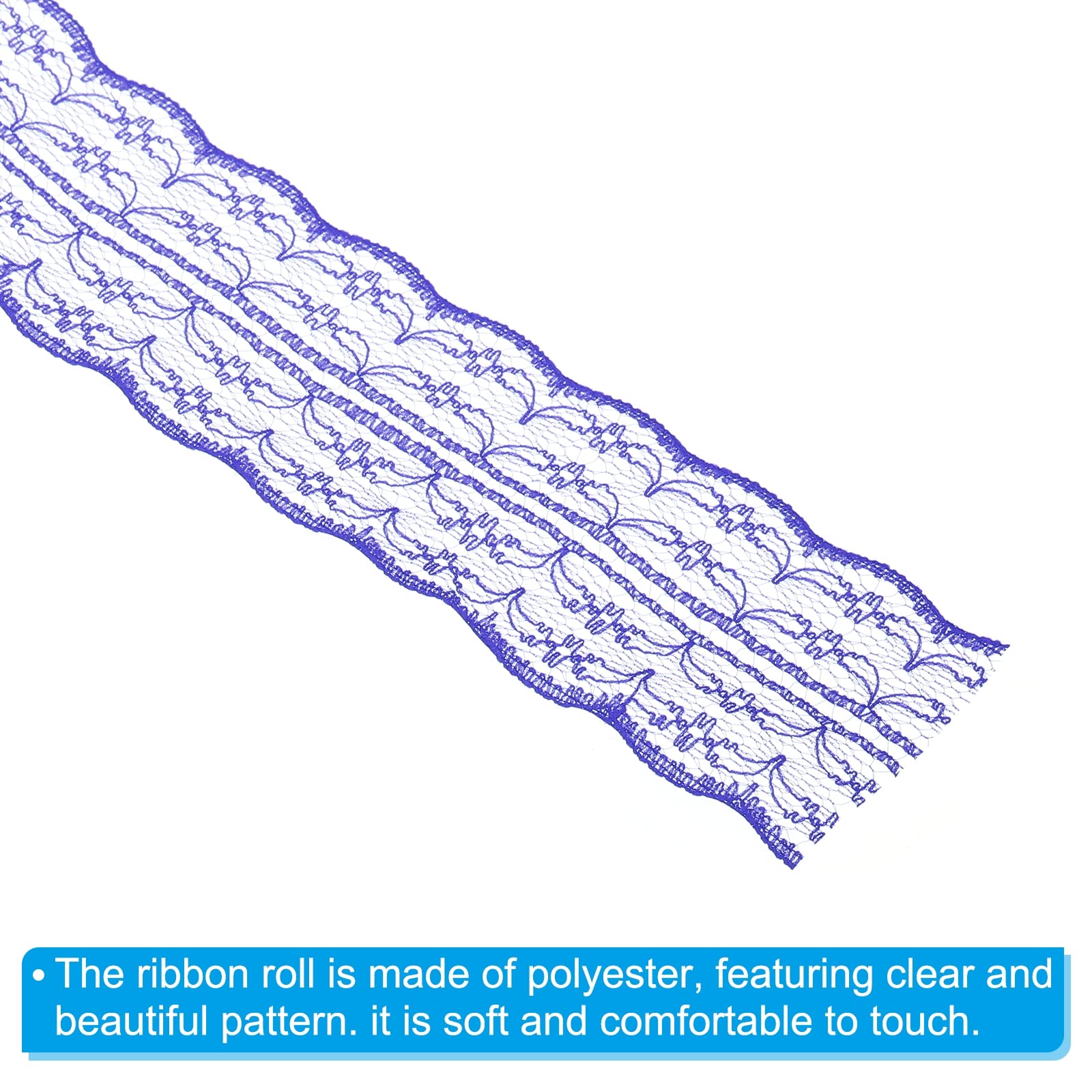 PATIKIL 1.8 Inch Wide 25 Yards Lace Trim Ribbon - Image 4