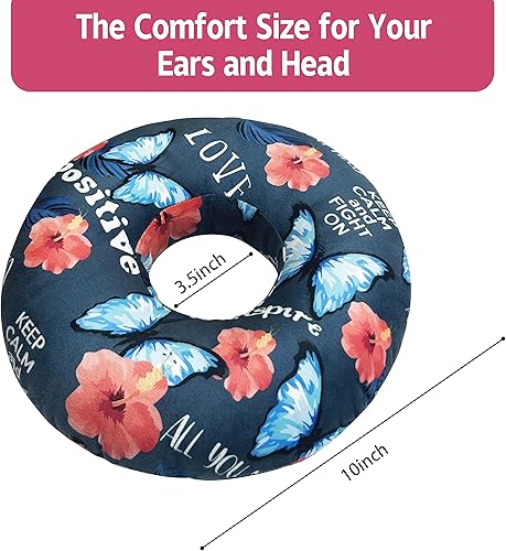 Miniatura 3 de BVOKQUC Almohada perforadora de oreja para dormir de lado, almohadas con agujeros para dolor de oído, almohada de dona para dormir del lado de la