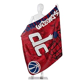 Northwest NBA Washington Wizards Unisex-Adult Fleece Throw Blanket, 50 x 60, Hard Knocks