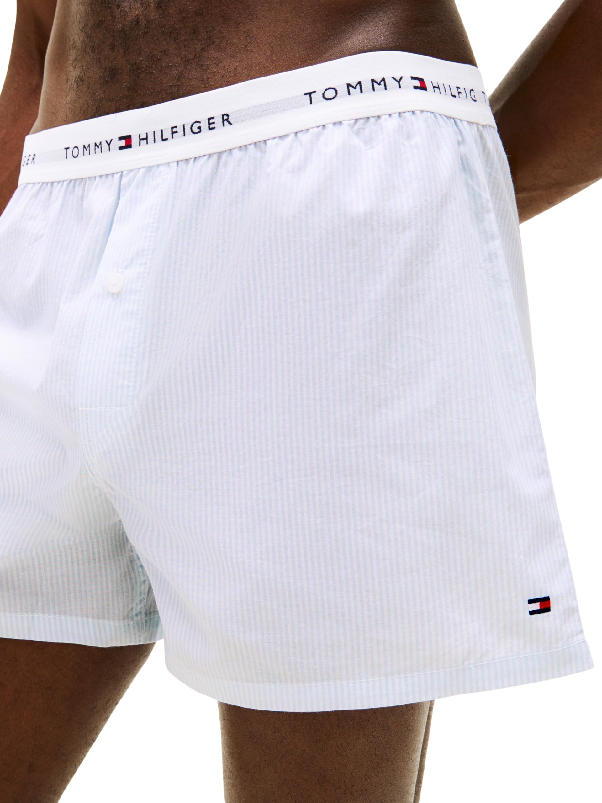 Tommy Hilfiger 2p Woven Boxer Print Um0um03915 Boxer Uomo (Pacco da 2)
