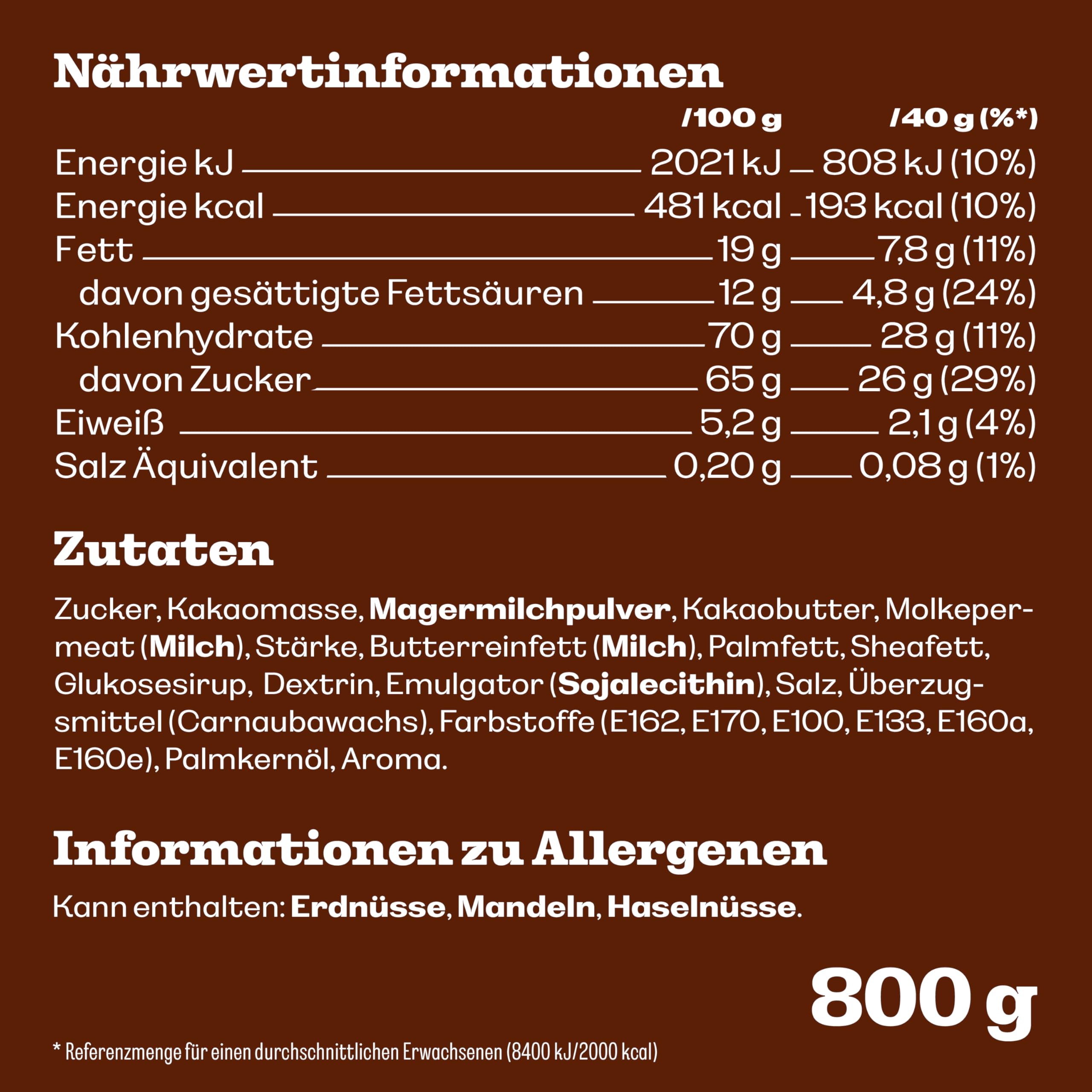 M&M'S Schokolinsen, Schokolade Großpackung für Halloween Beutel 800g – Ansicht 2