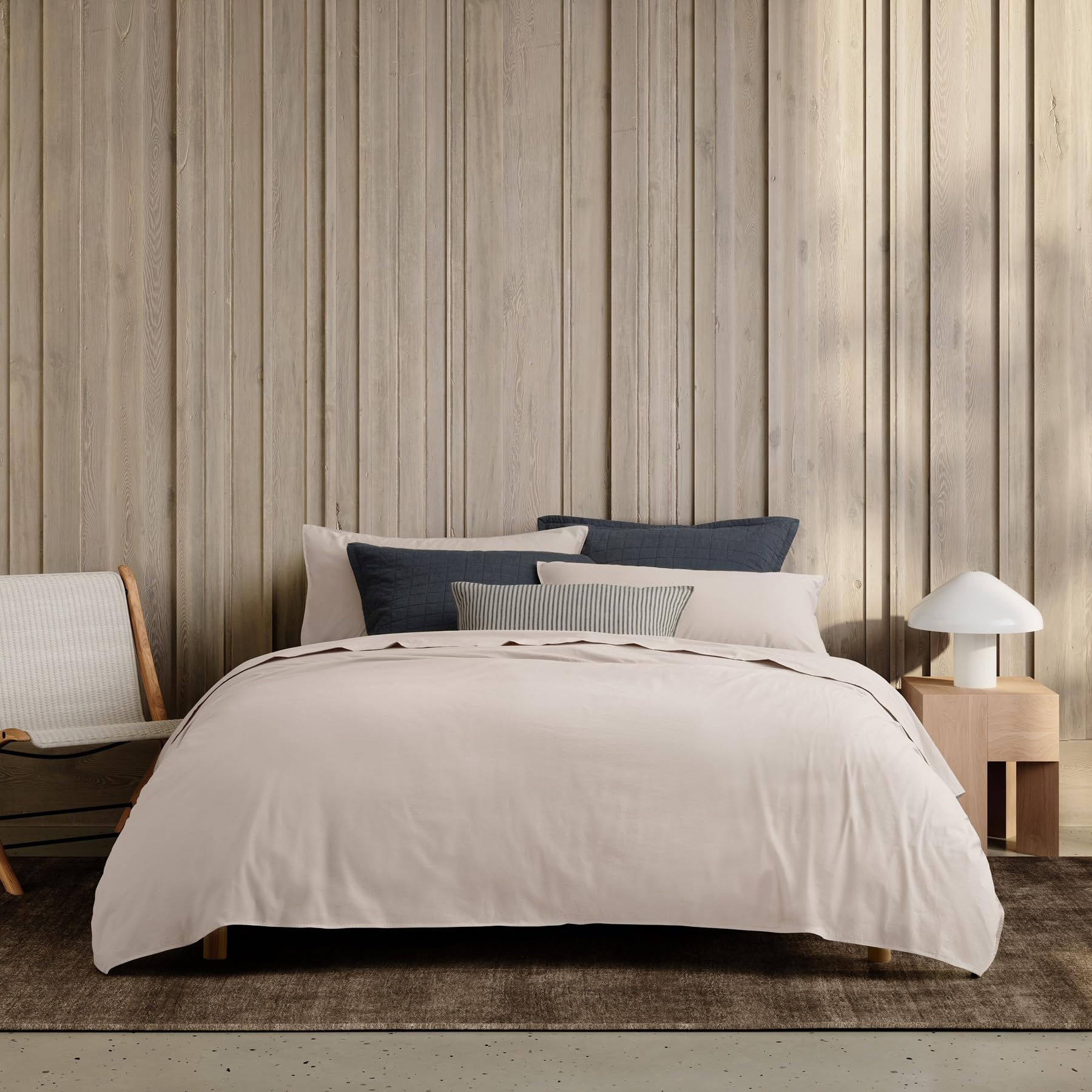 Sheridan Pebble Bayley Washed Cotton Bed Sets King (Duvet Cover + 2 Pillowcases) 230Cm X 220Cm
