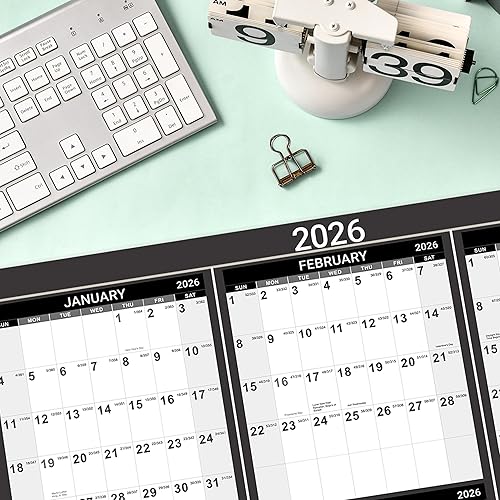 Miniatura 7 de Calendario de pared anual 2023-2024, calendario de pared anual 2023-2024, julio 2023 a junio 2024, 34.4 x 22.8 pulgadas (abierto), calendario de