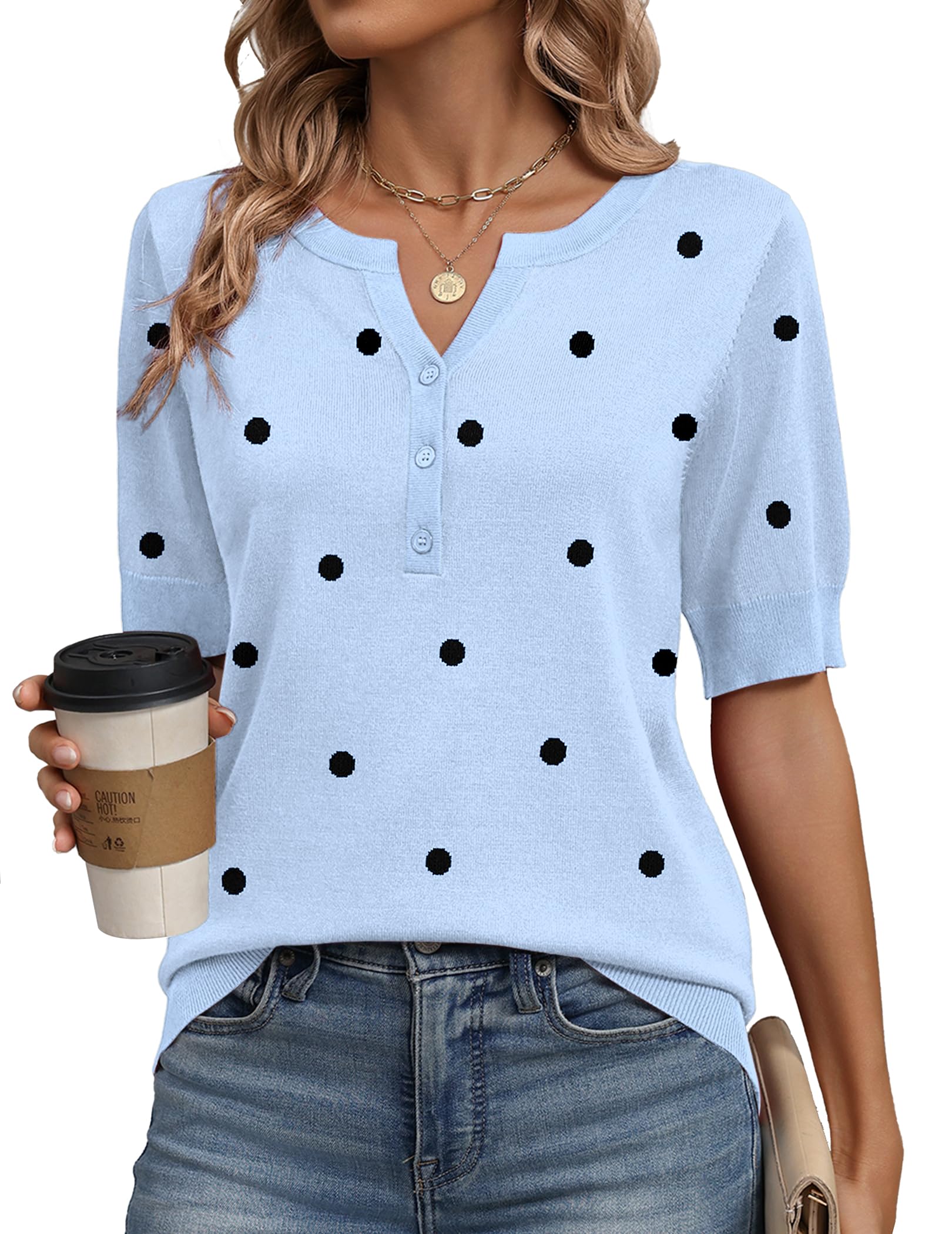 Women's Short Sleeve Sweater 2026 Spring Summer Tops Clothes