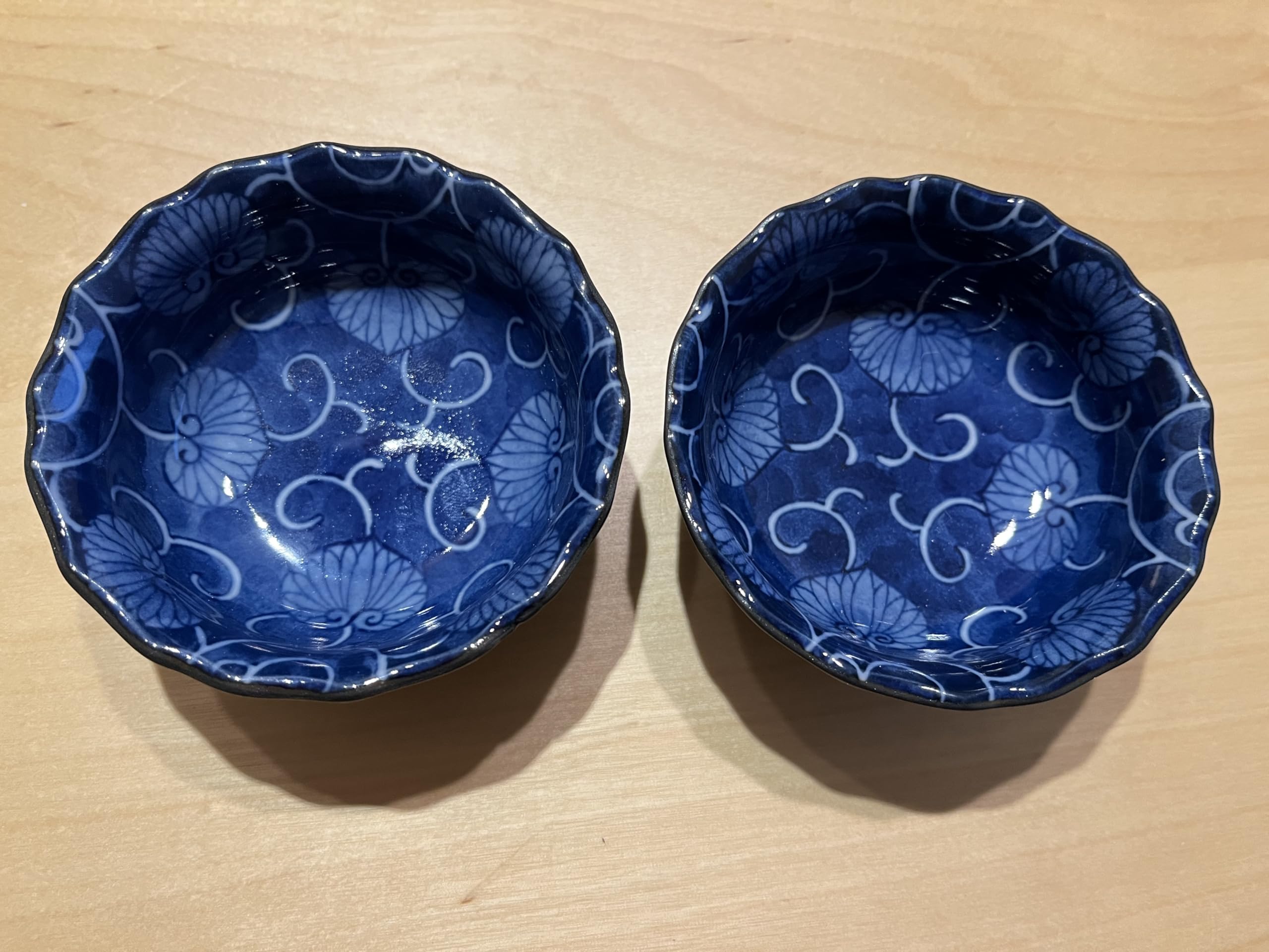 North American Trading 2 Pieces Porcelain Soy Sauce Dishes/Bowl, Made in Japan