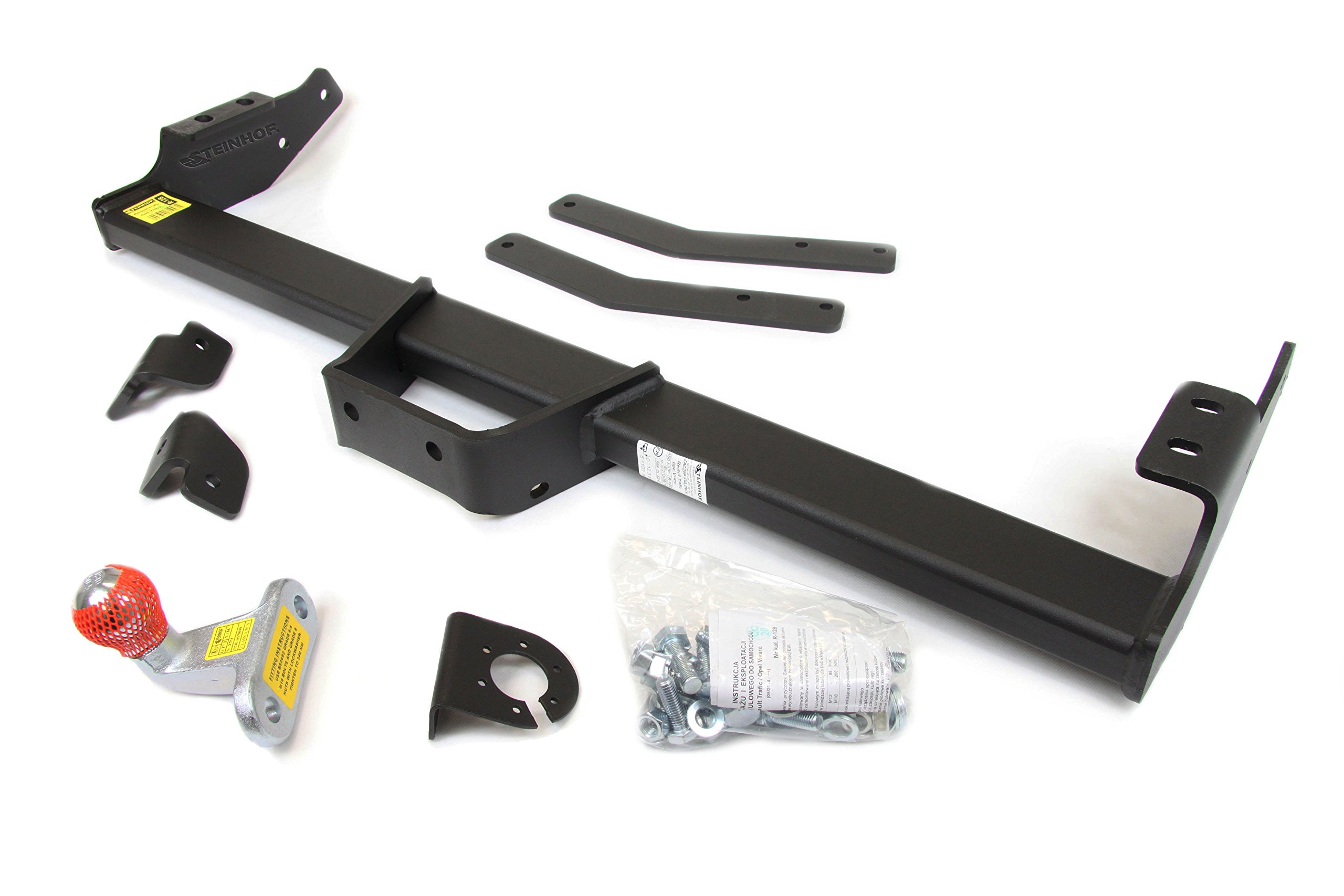 STEINHOF Nuovo gancio di traino fisso compatibile con Opel Vivaro furgone/passeggeri 06.2014-2020 con 13-poli kit elettrico universale