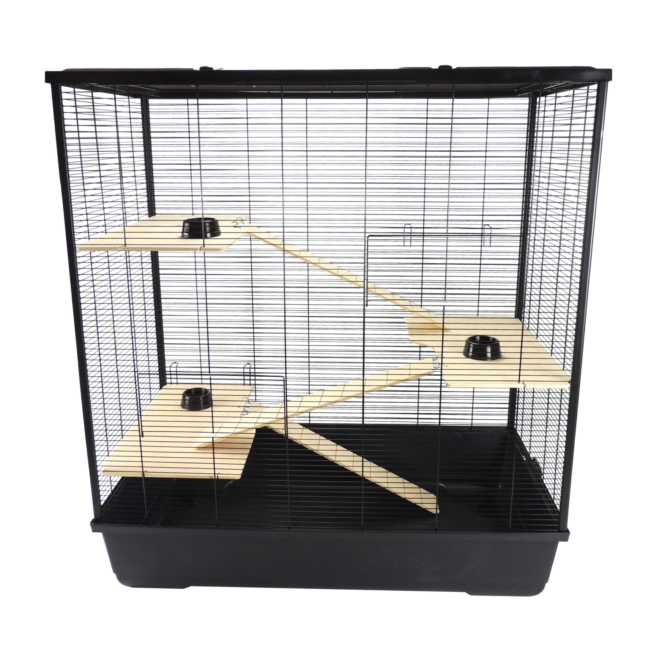Plaza XL Small Animal Cage - 100 x 54 x 83 - Black