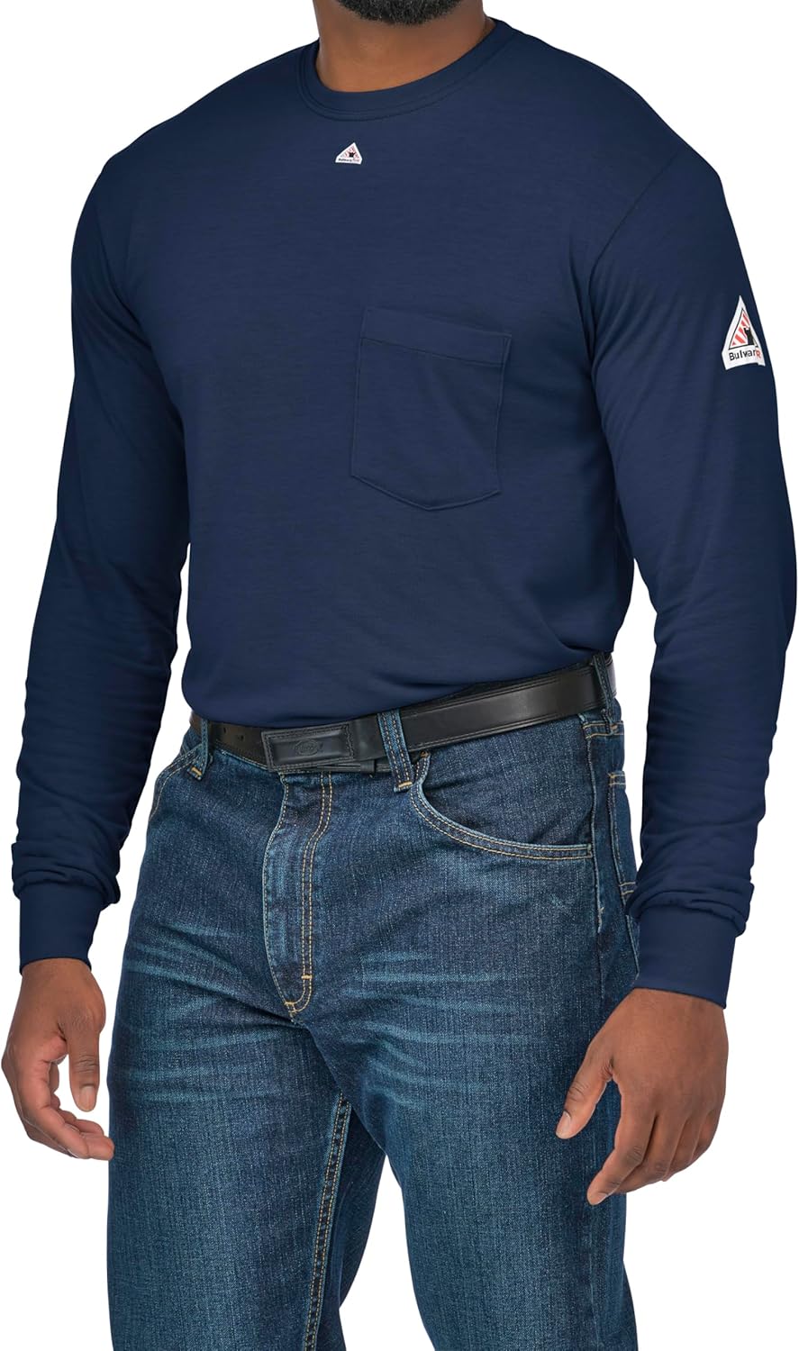 Bulwark FR Men's Fire Resistant Long Sleeve Lightweight T-Shirt - Image 5