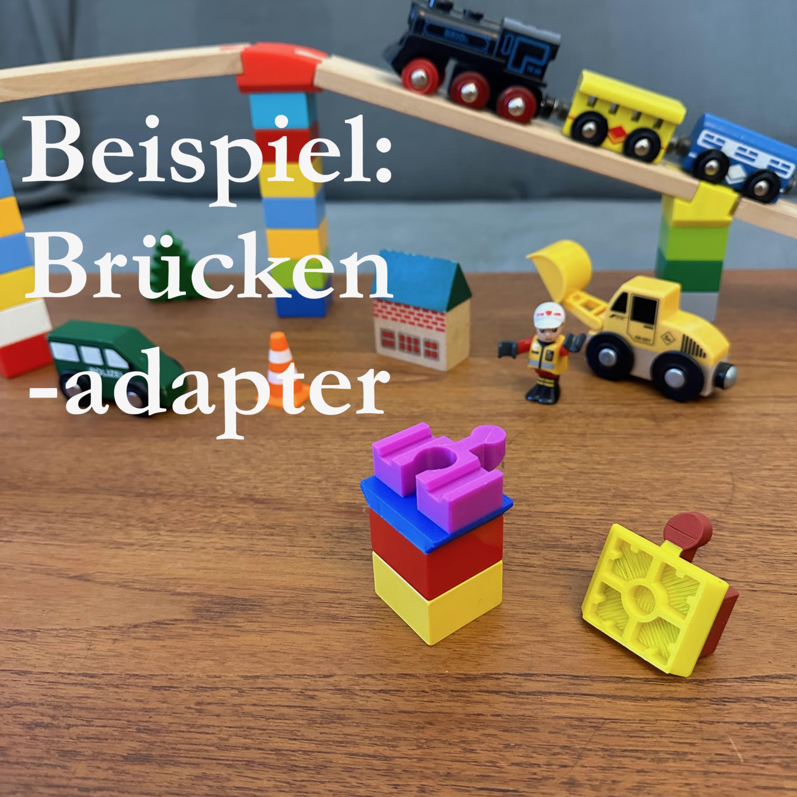 HOLZSCHIENEN VERBINDER ADAPTER Für Holzeisenbahn H Produktbild-Vorschau 7