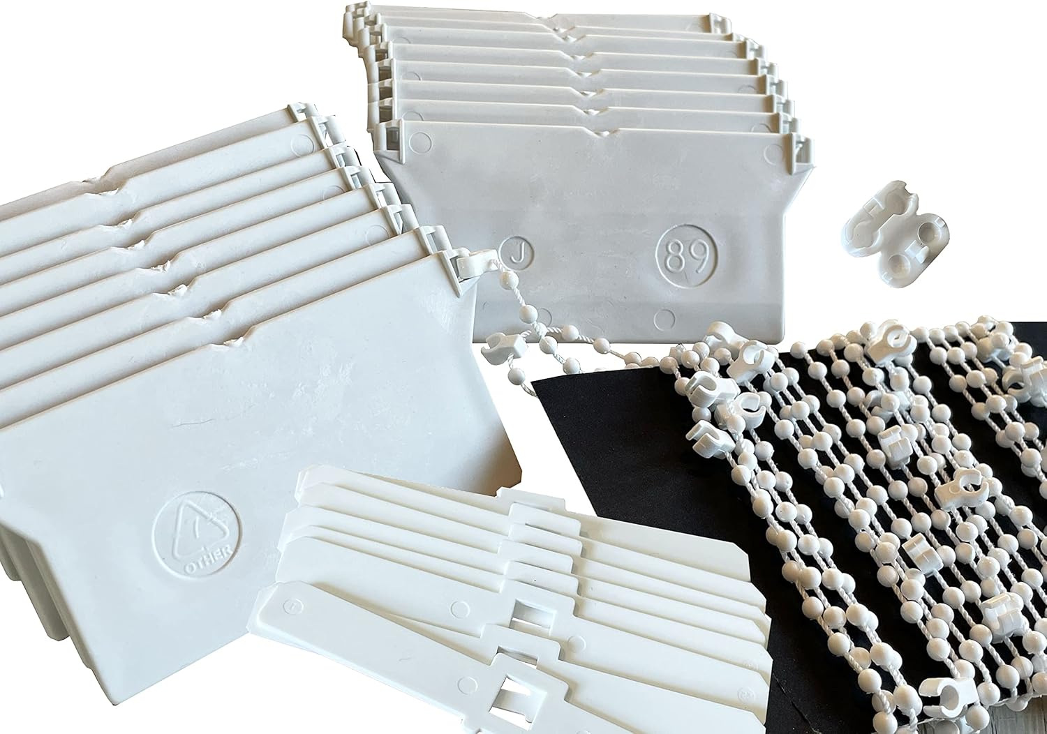 10 x Vertical Blind Bottom Weights for 89mm (3.5") Slats with 10 x