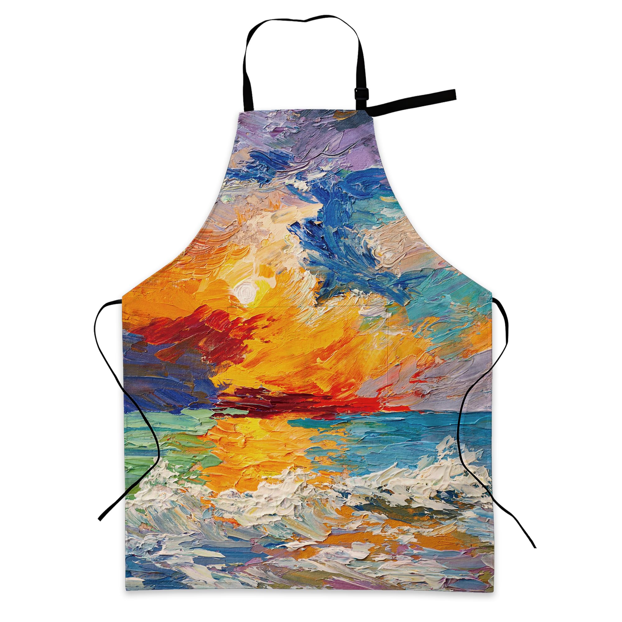 BILANGCE Oil Apron Unisex Adjustable Bib Apron with Pockets Cooking Kitchen Chef Women Men Aprons for Home Kitchen, Restaurant,Coffee House,Shop,Garden