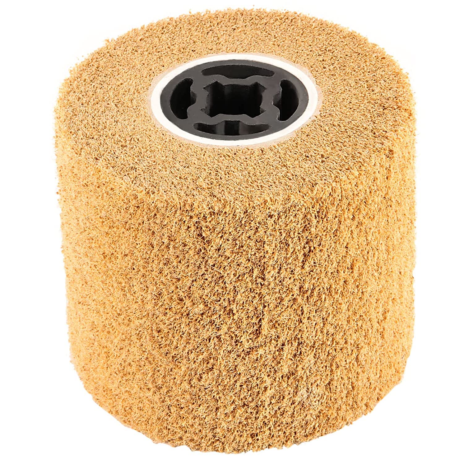 PCUORLEORS 60/80/120 Grit Flap Wheels,120 x100 x19 mm Non-Woven Abrasive Flap Wheels for The Surface Treatment for Metal Products, Wire Drawing Burnishing Polishing Wheel (120)