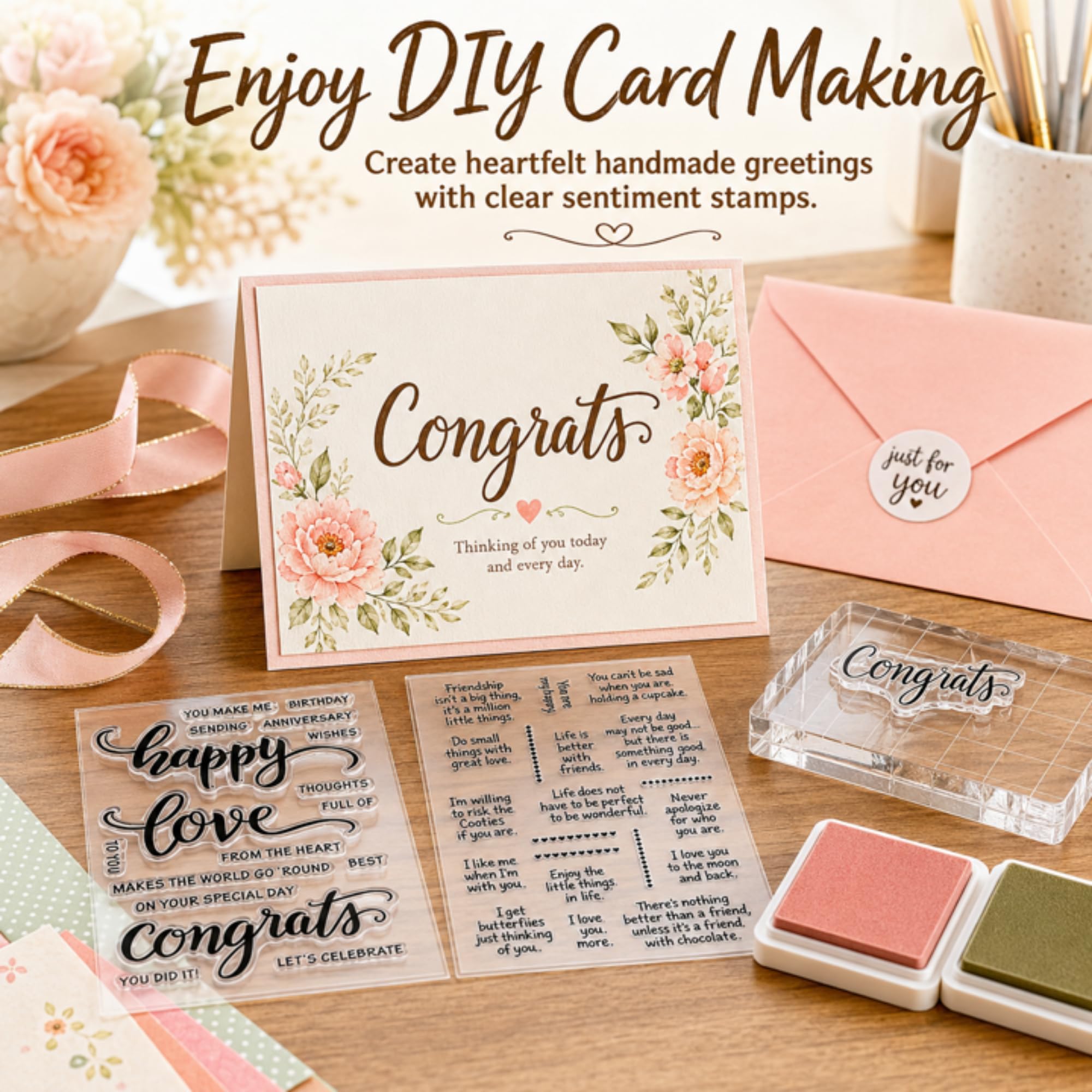 Outus Sentiment Stamps - Crafting & Scrapbooking -5