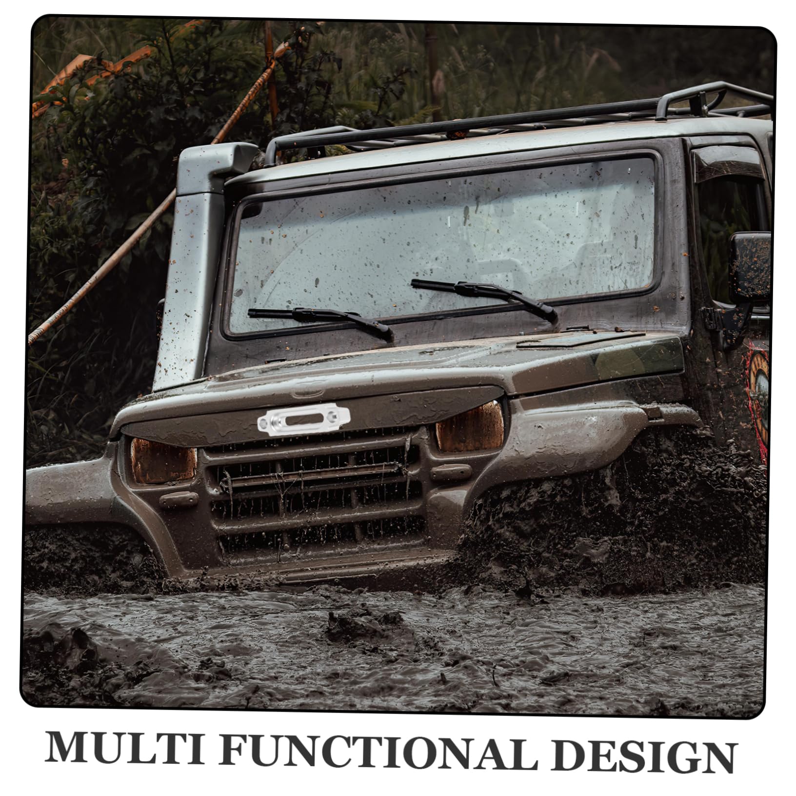 BELLIFFY Aluminum Alloy Fairlead for Synthetic Rope Winch Hawse Guide Offroad Accessory