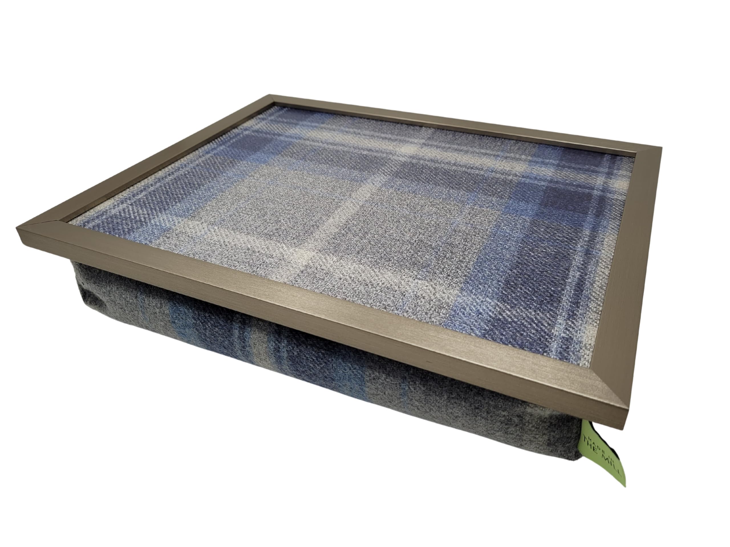 Made in the Mill Luxury Lap Tray with Bean Bag Base - Border Tweed