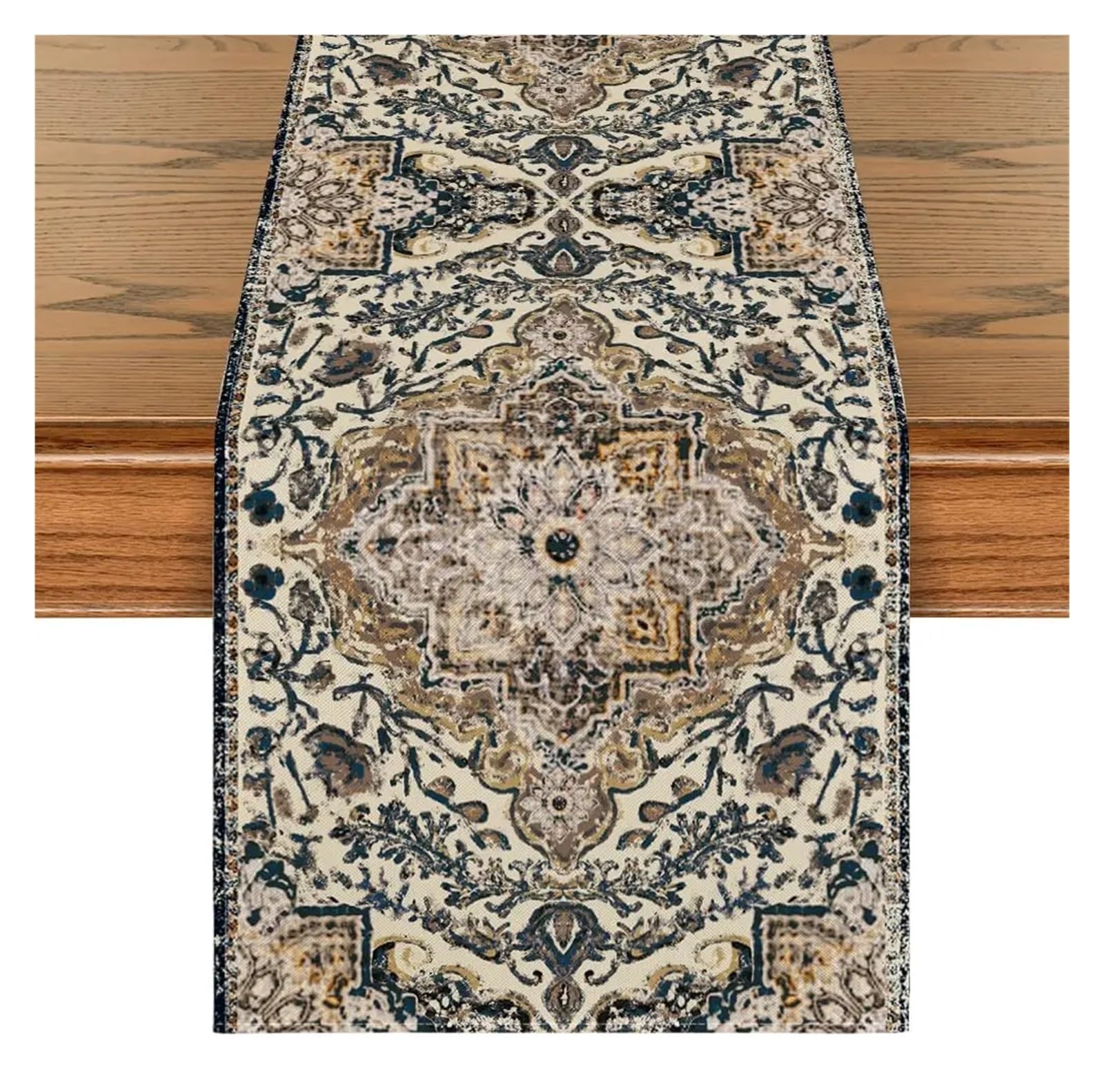 Table Runner Table Runners Linen Country Rustic Farmhouse Fall Kitchen Dining Decor Home Holiday Party(05,180x33cm 70.8x13inch)