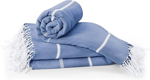 Utopia Towels Paquete de 2 toallas turcas de playa (40 x 72 pulgadas), de gran tamaño, 100% algodón, sin arena, ligeras, absorbentes, de secado disponible en Yaxa Peru