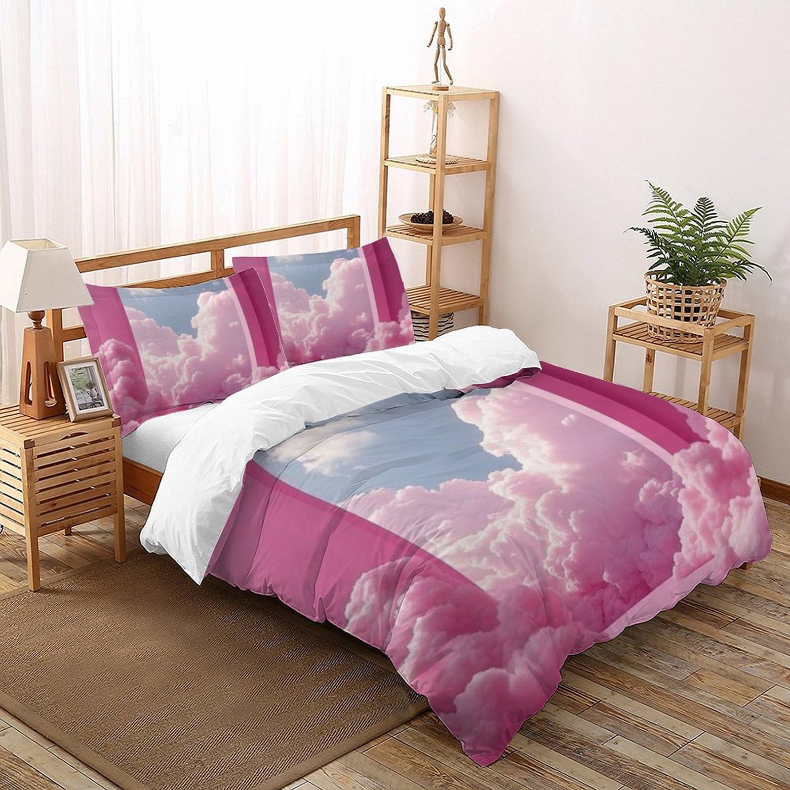Housse de couette lit King 220x240cm motif 3D tendance pour décorer la chambre