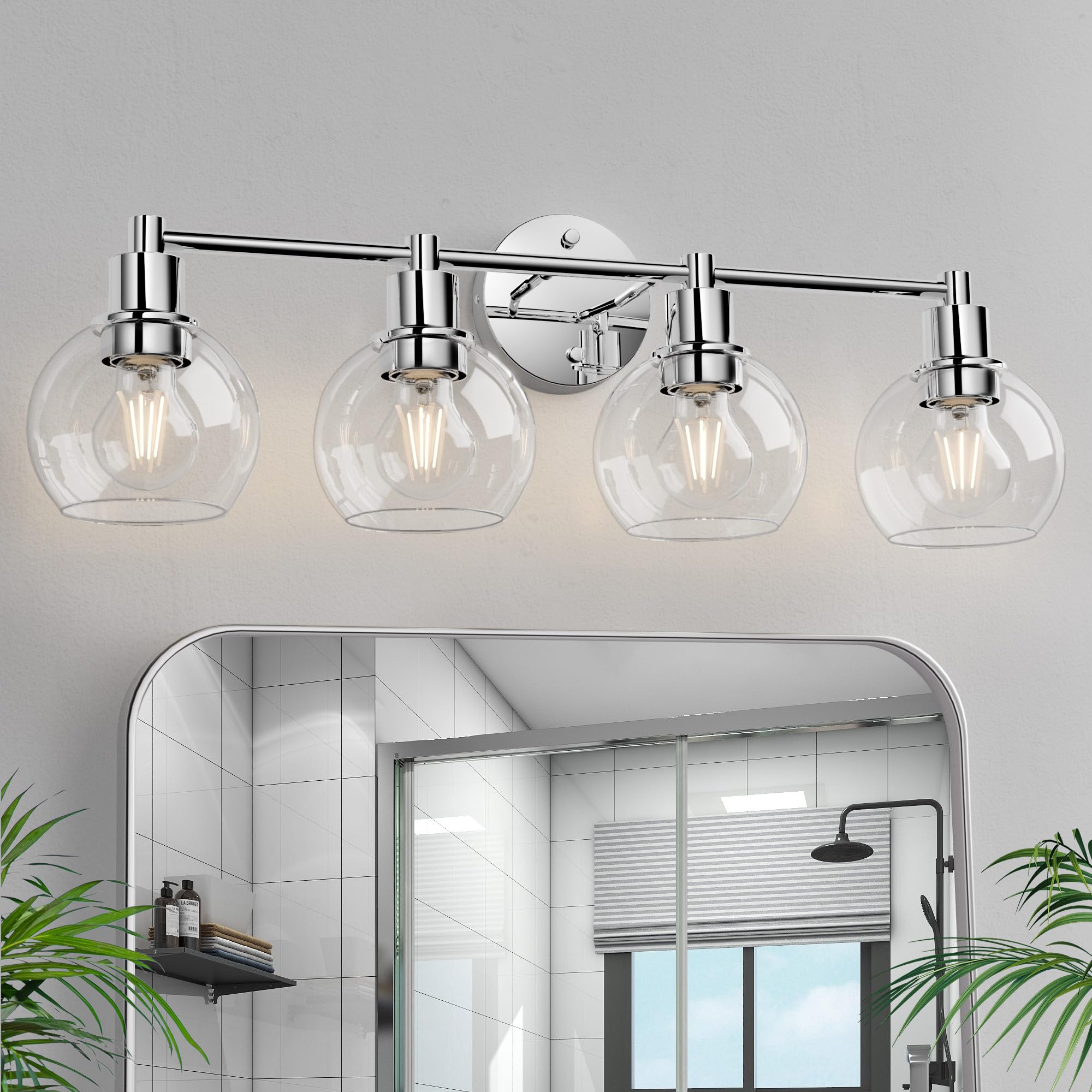Photo 1 of Espird 4-Light Vanity Light Fixture, Polished Chrome