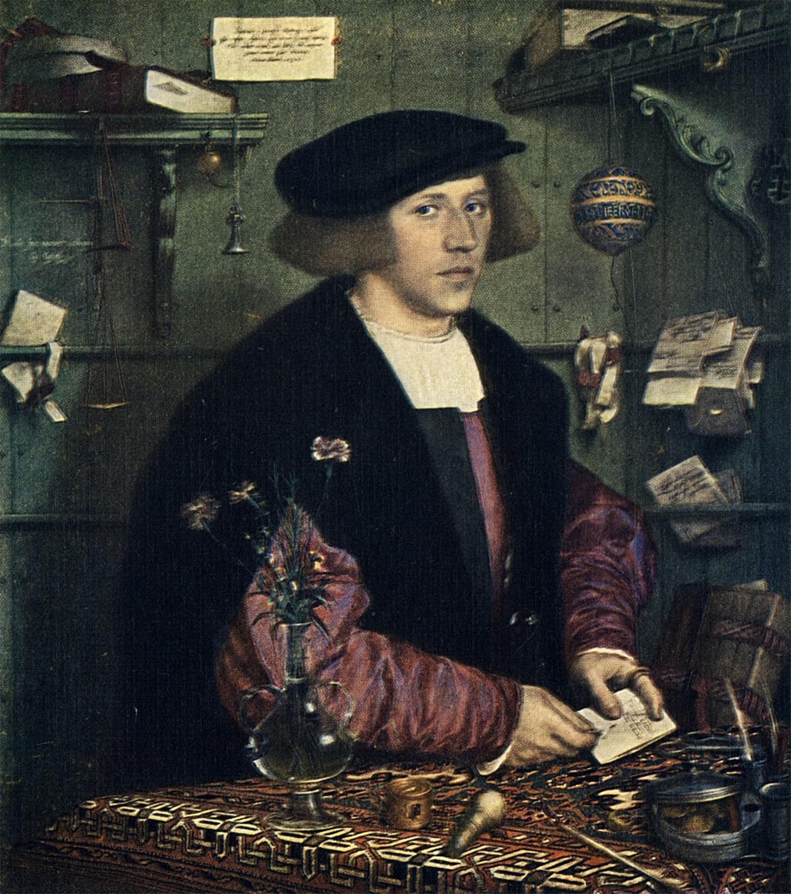 ARTXLXXBN Famous Painting Art Wall Decor Abstract Art Picture George Gisze by Hans Holbein the Younger Animal Pictures for Home Decor 60x90cm