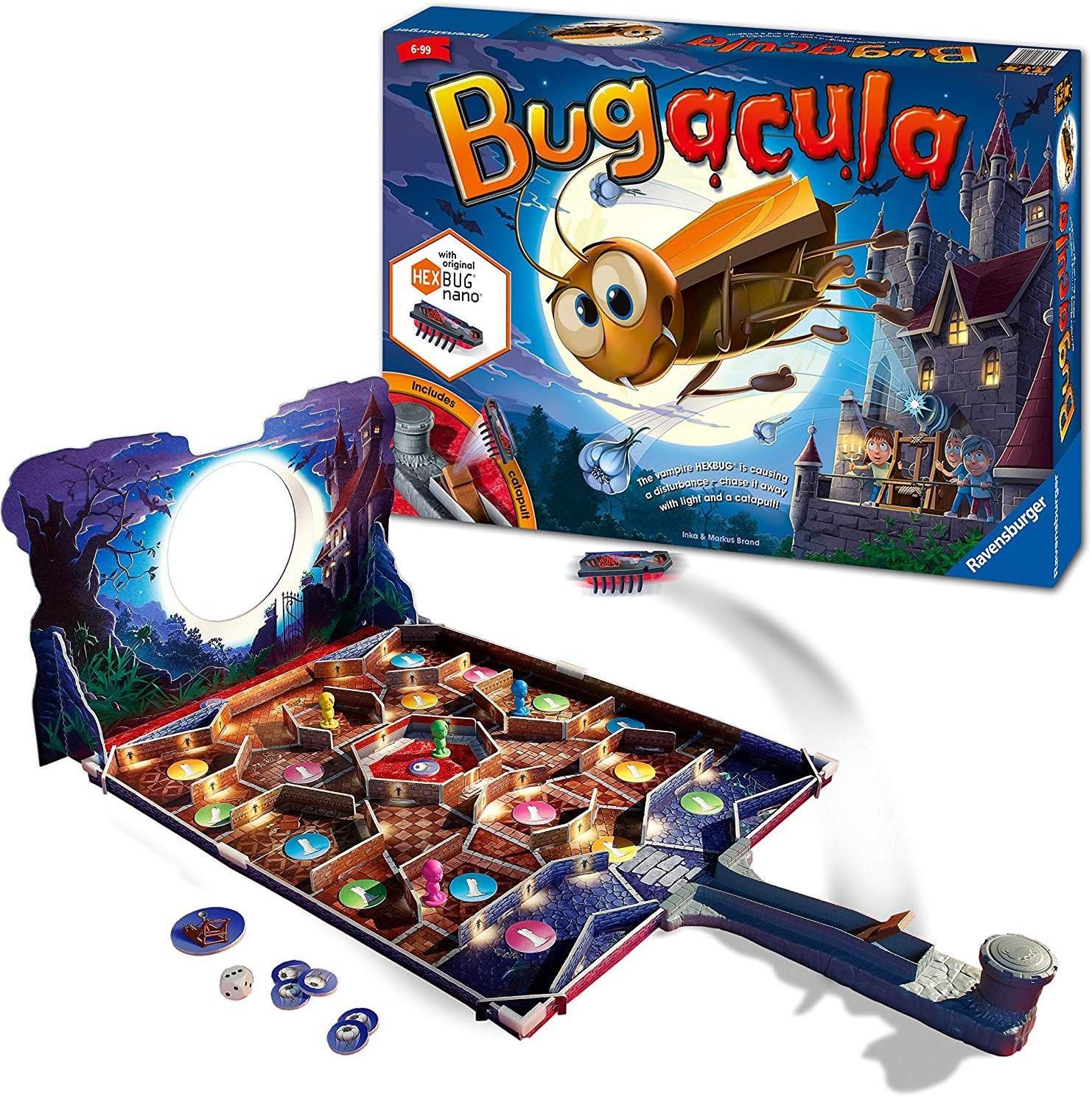 Ravensburger Bugacula - Fun Game for Kids Age 6 Years and Up - Avoid the Hexbug Nano!