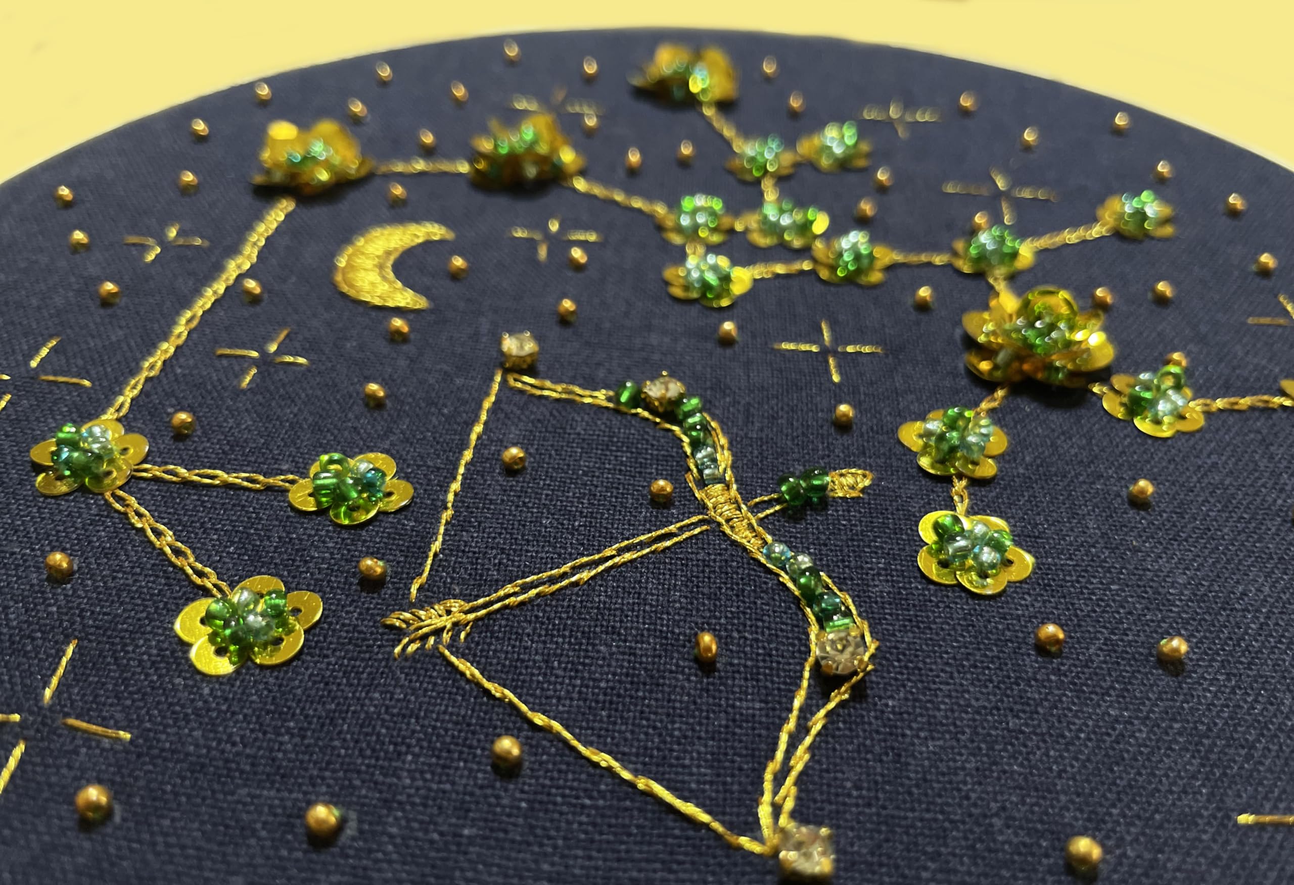Amazon.co.jp: mozhijing 星座刺繍キット 大人用 スタンプ柄 ラウンド