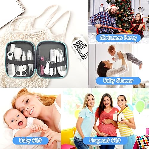 Miniatura 7 de Kit de aseo para bebés para niños y niñas, seguridad para recién nacidos, juego de aseo esencial para guardería, regalo para padres primerizos, gris