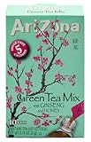 AriZona Green Tea with Ginseng Iced Tea Stix Sugar-Free&comma; Low Calorie Single Serving Drink Powder Packets&comma; Just Add Water for a Deliciously Refreshing Iced Tea Beverage&comma; 10 Count&comma; Pack of 6