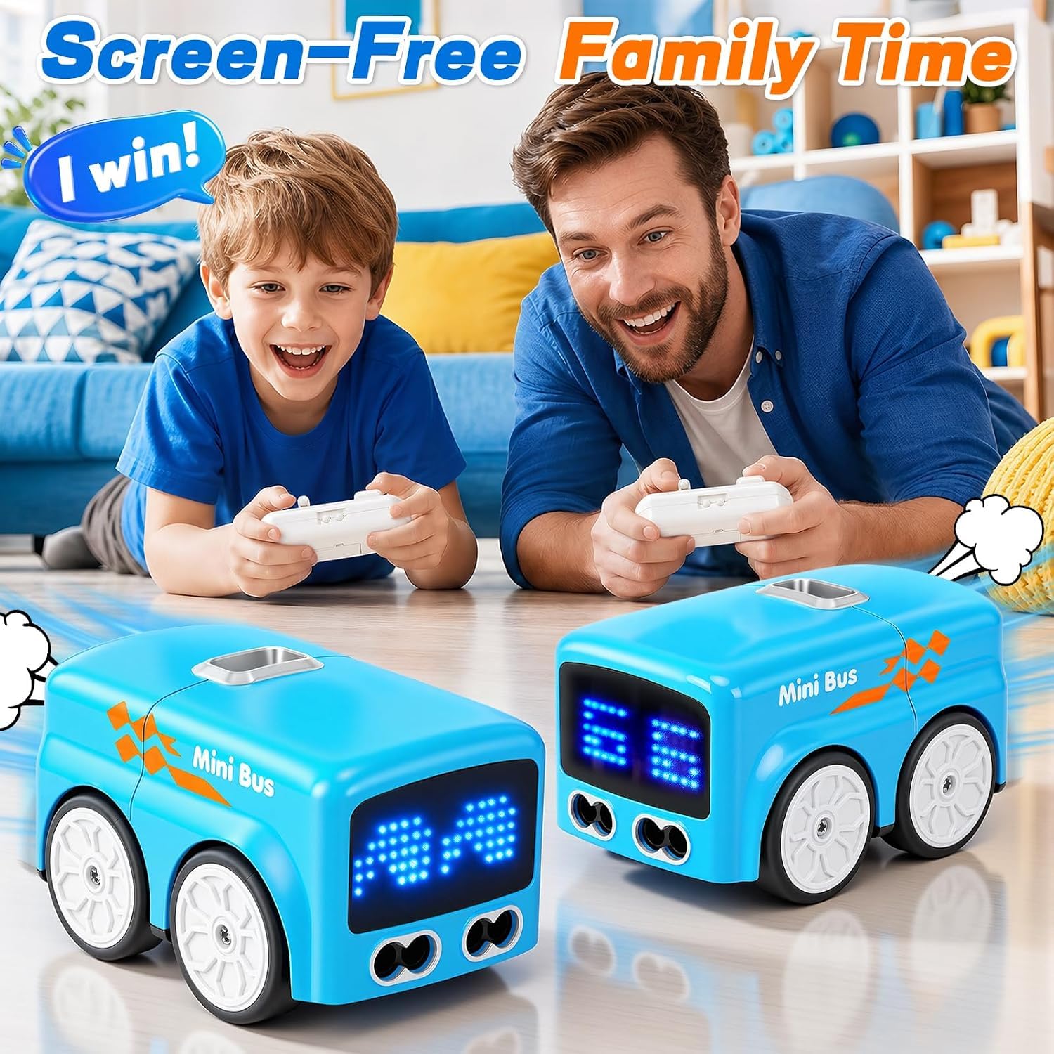 Umikk Magic Inductive Car Toy, Inductive Mini Interactive Cars Follows The Line, auto con sensore intelligente con funzione pennarello, carrello da disegno creativo per bambini pensiero Entwic (blu)