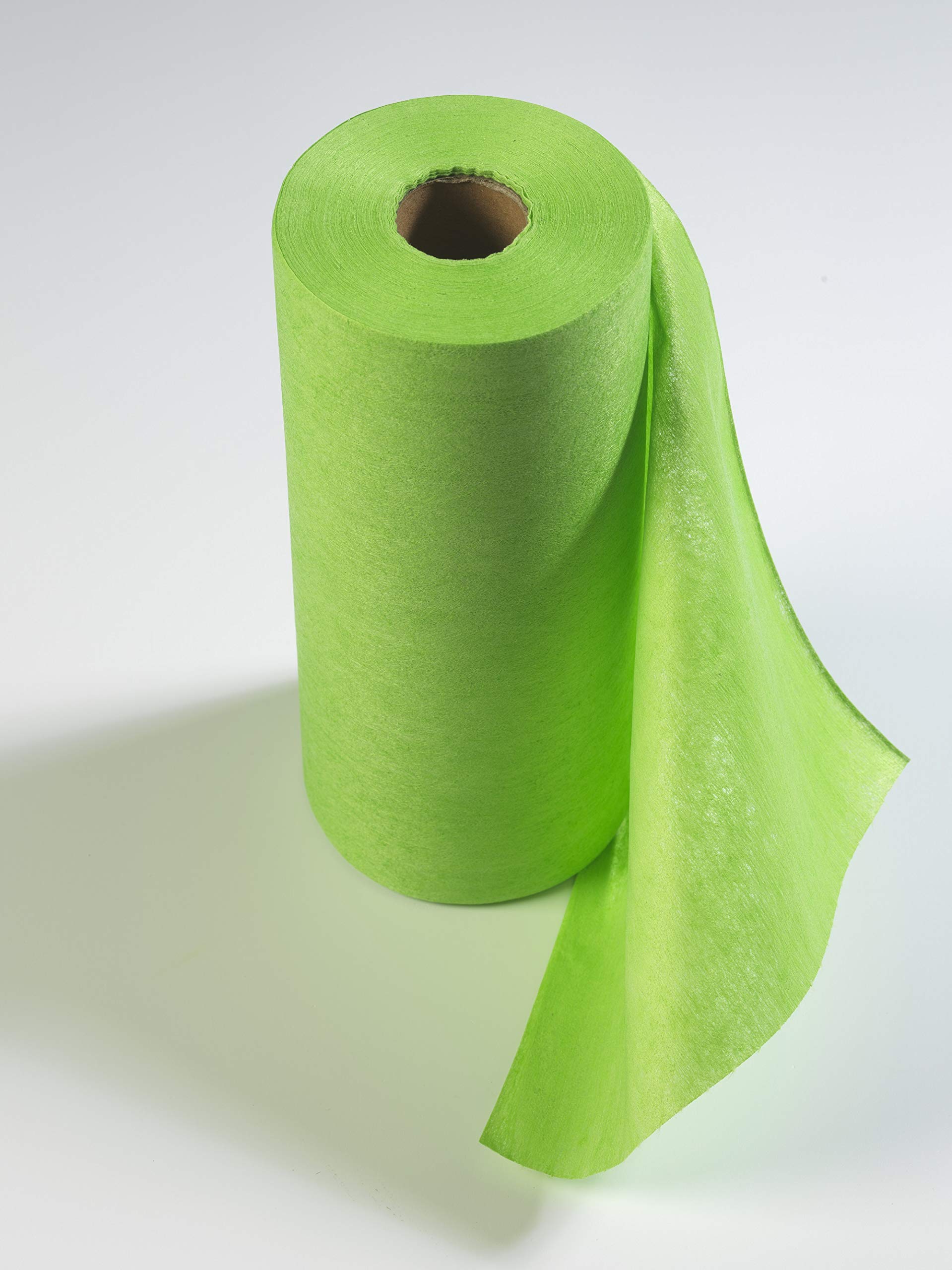 MellcrestDisposable Microfibre Cleaning Cloths/Wipes on a Roll. Multi - Purpose Cloth (Green)