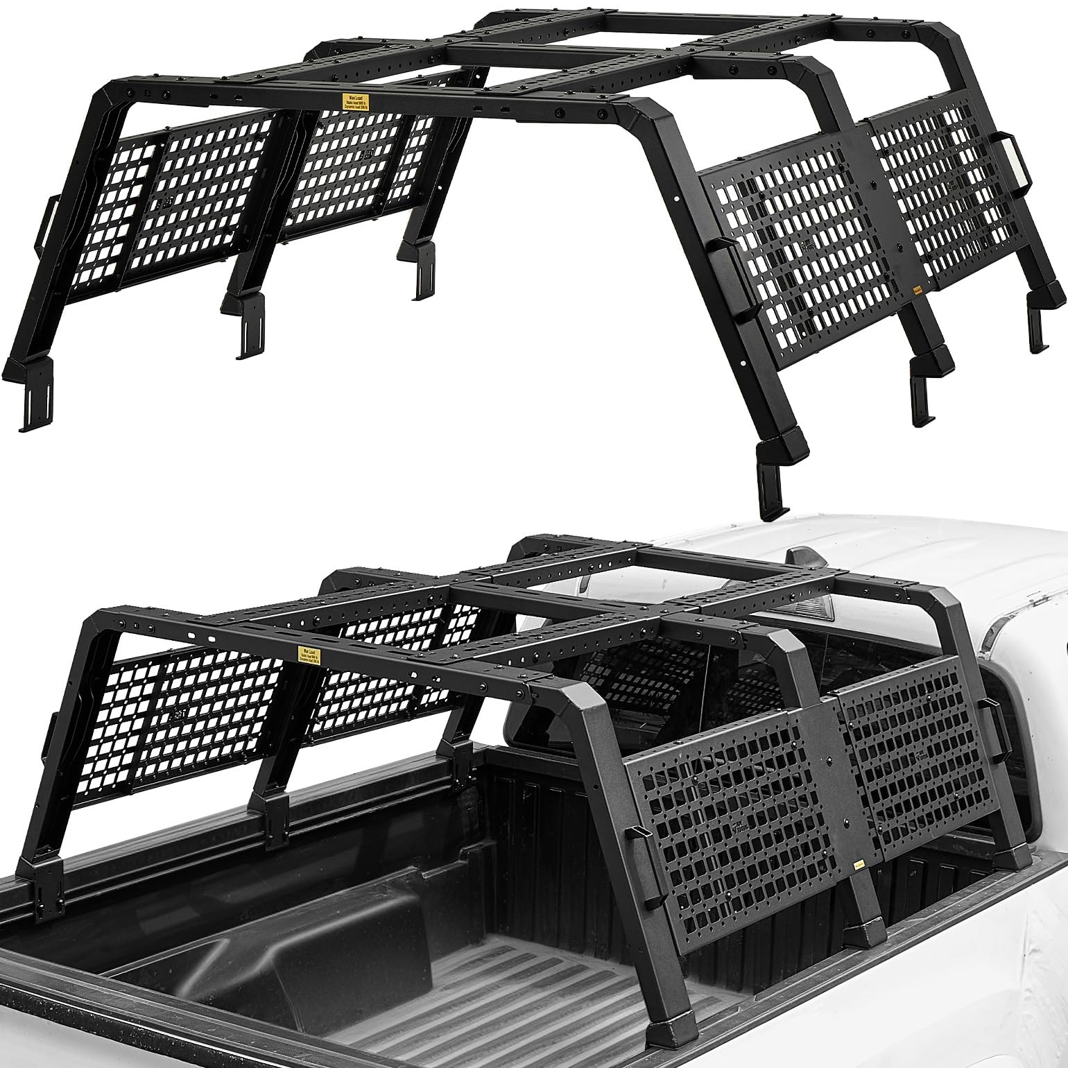 Photo 1 of JOYTUTUS Mid-Size Truck Bed Rack Adjustable Overland Rack Compatible with Tacoma, Frontier, Canyon, Ranger, Colorado, Ranger Truck Rack for Kayak, Roof Top Tent