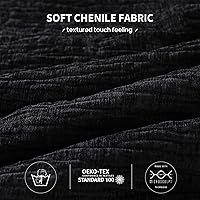 Vista 5 de COTTEBED Juego de edredón reversible de algodón de chenilla, tamaño Queen, edredón de plumón suave y moderno con textura de lujo, ligero para todas