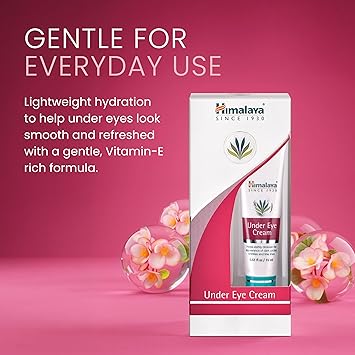 Himalaya Under Eye Cream Smoothing Vitamin E Infused Under Eye Cream Diminishes the Look of Dark Circles, Puffiness, and Fine Lines - 0.51 oz (15 ml)